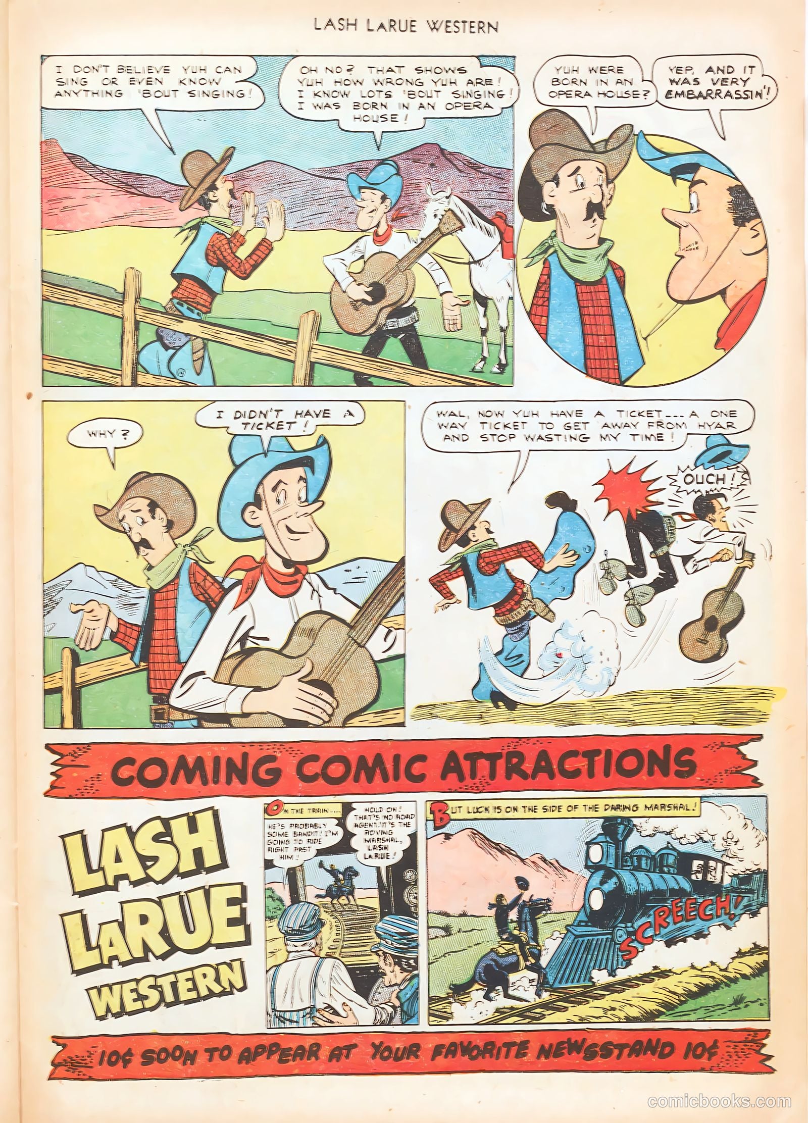 Lash LaRue Western #20 — page 23 of 36