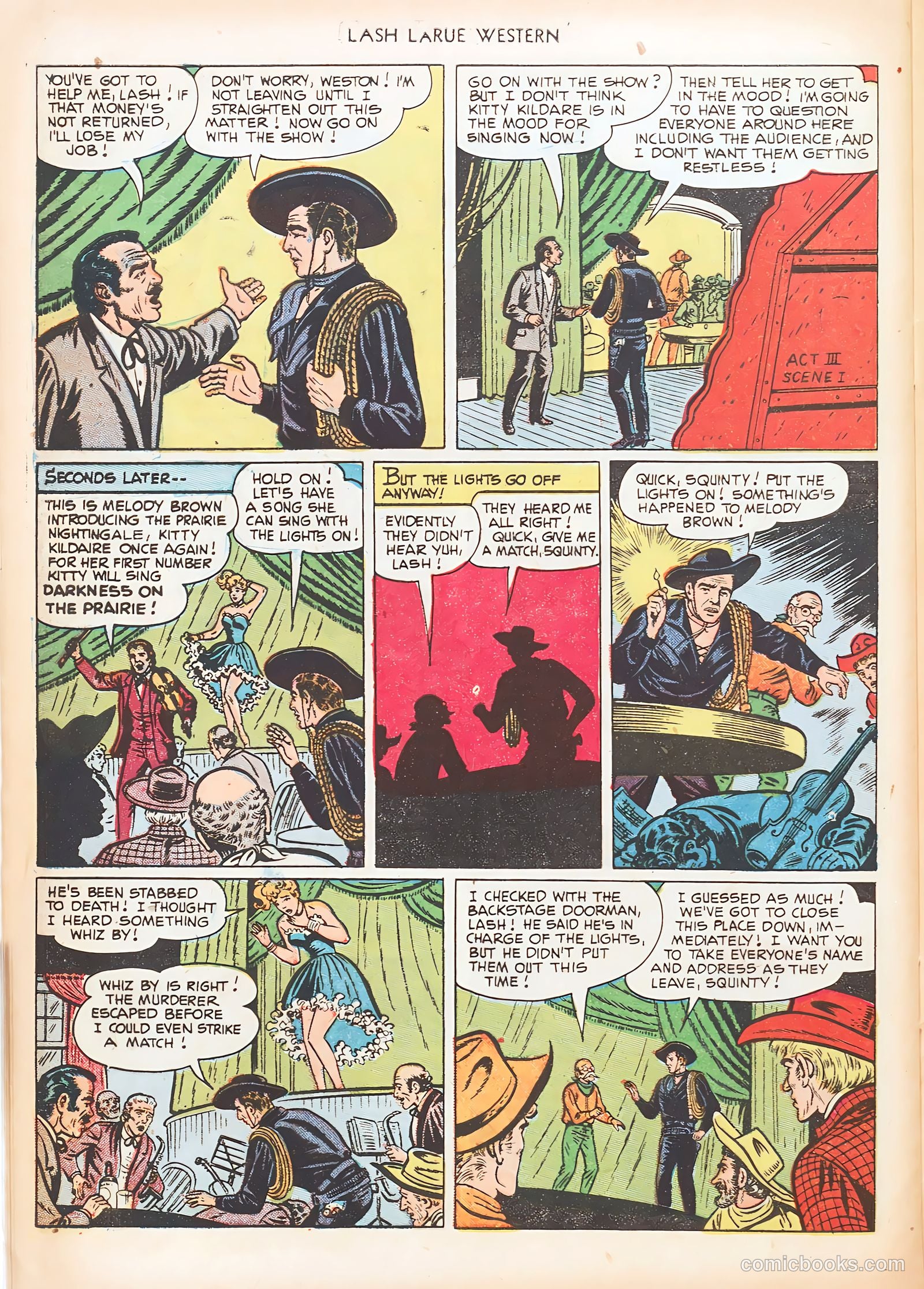 Lash LaRue Western #20 — page 28 of 36