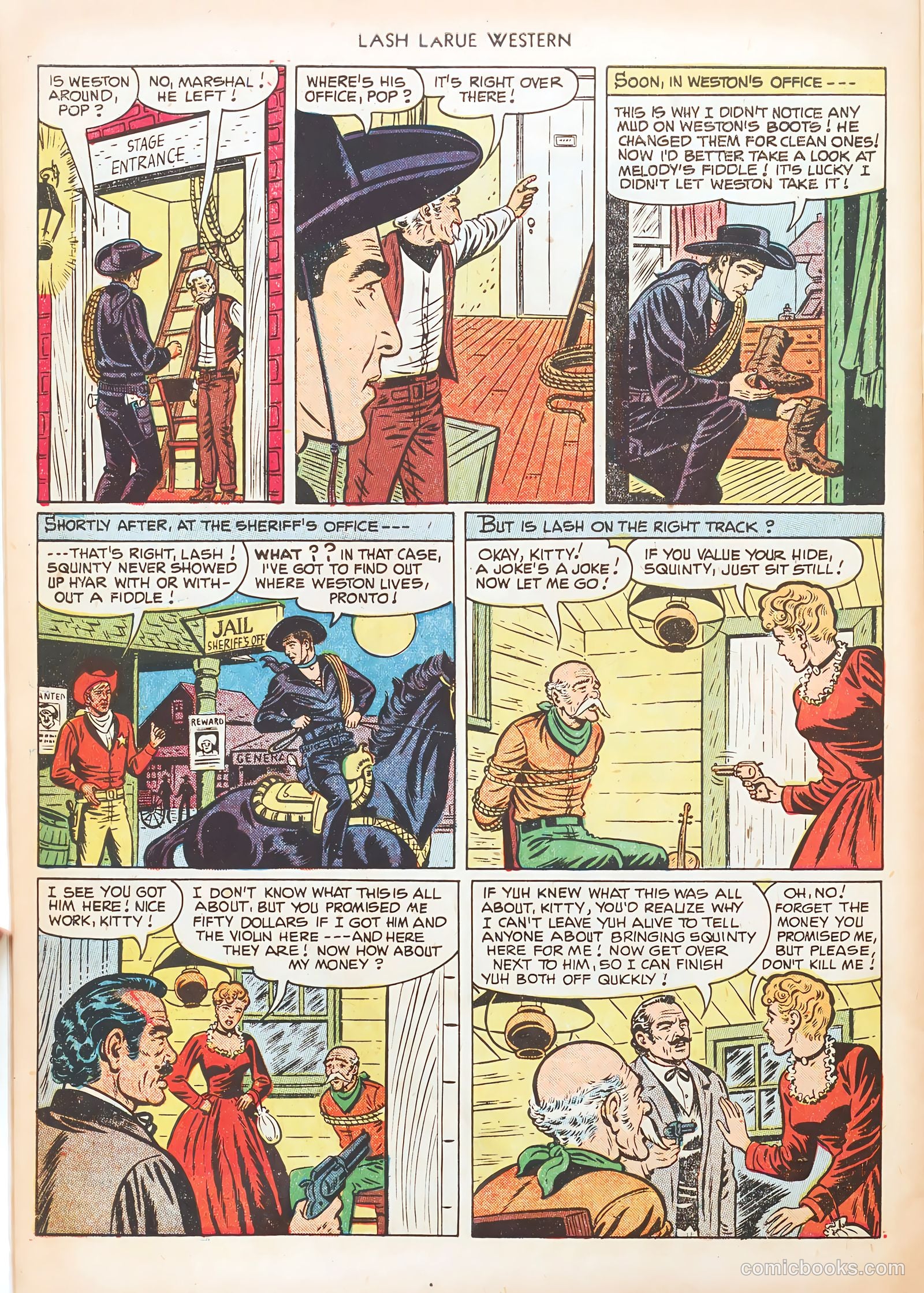 Lash LaRue Western #20 — page 30 of 36