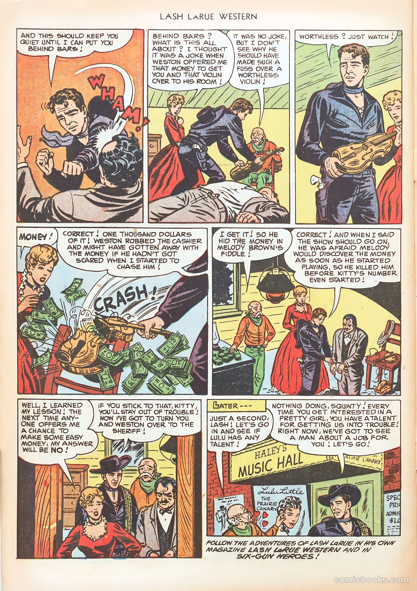 Lash LaRue Western #20 — page 32 of 36