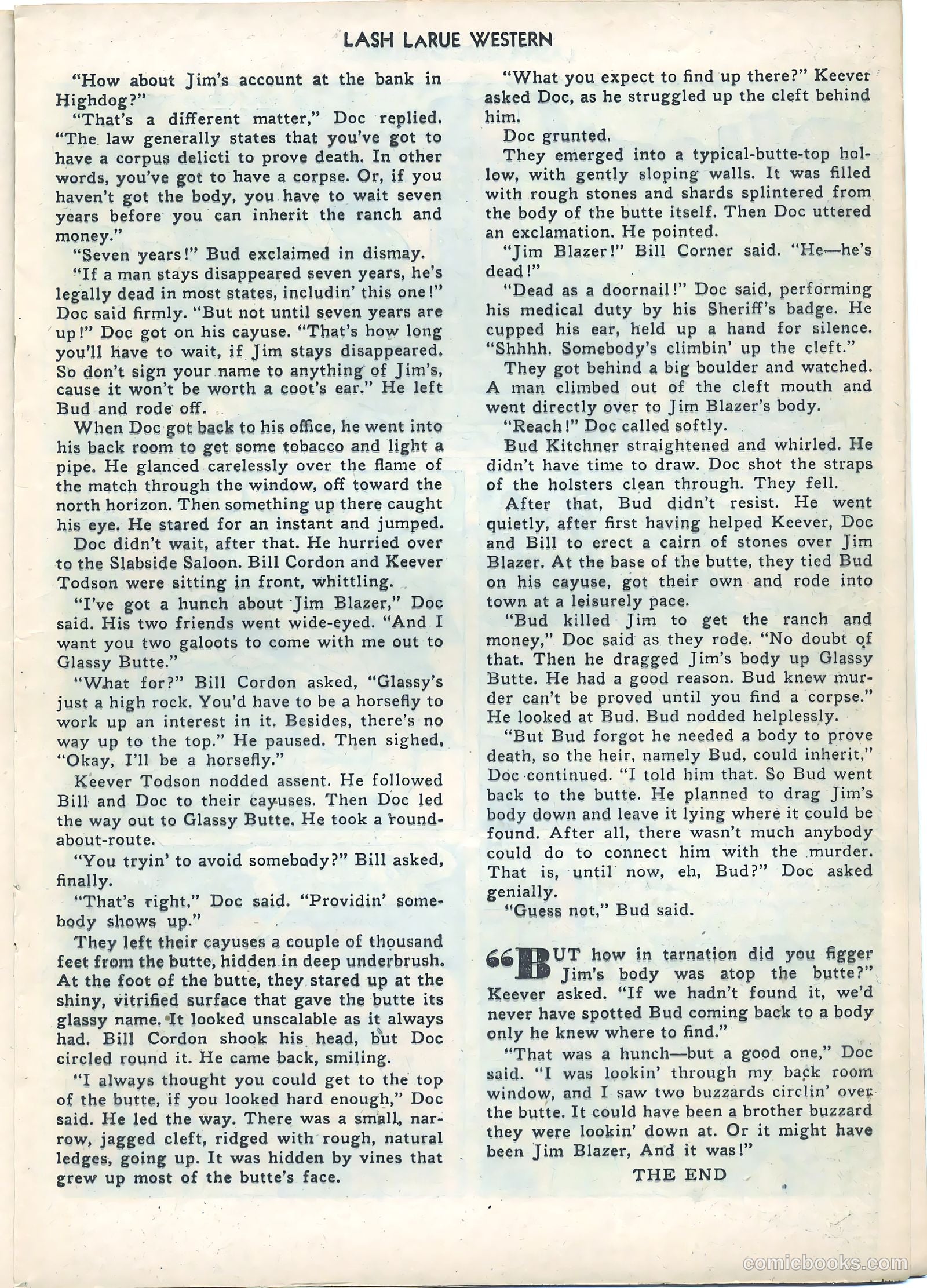 Lash LaRue Western #21 — page 17 of 36