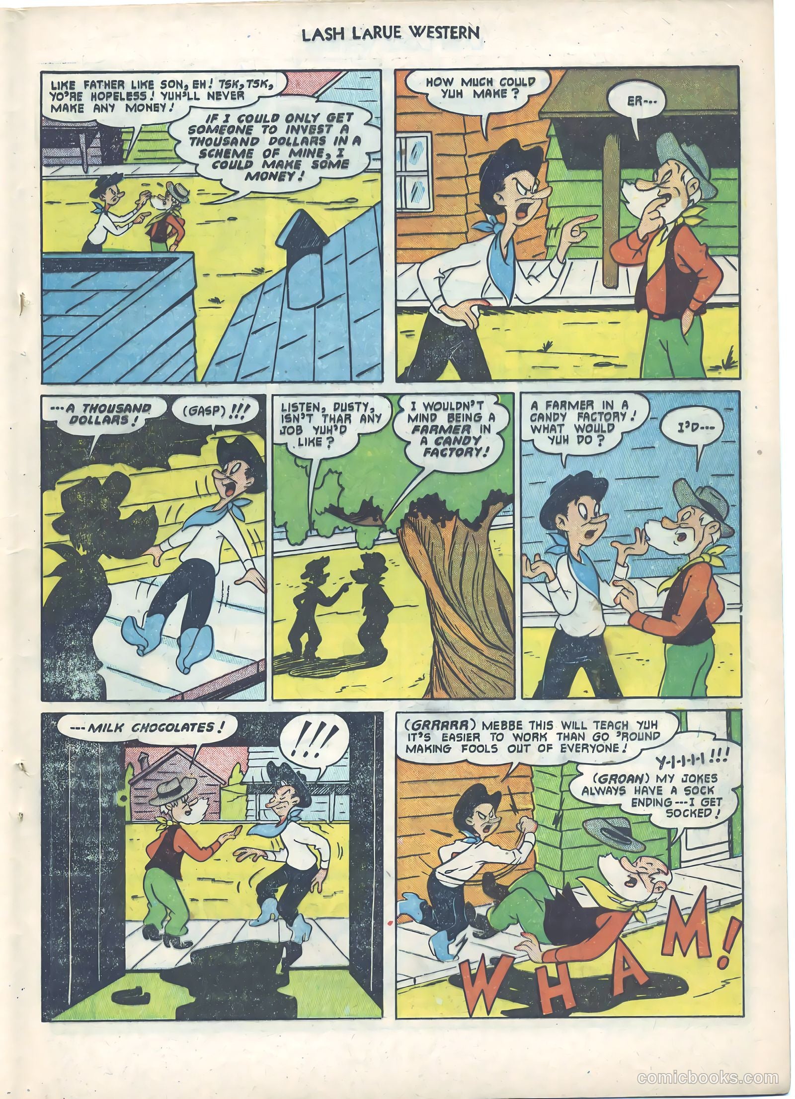 Lash LaRue Western #21 — page 21 of 36