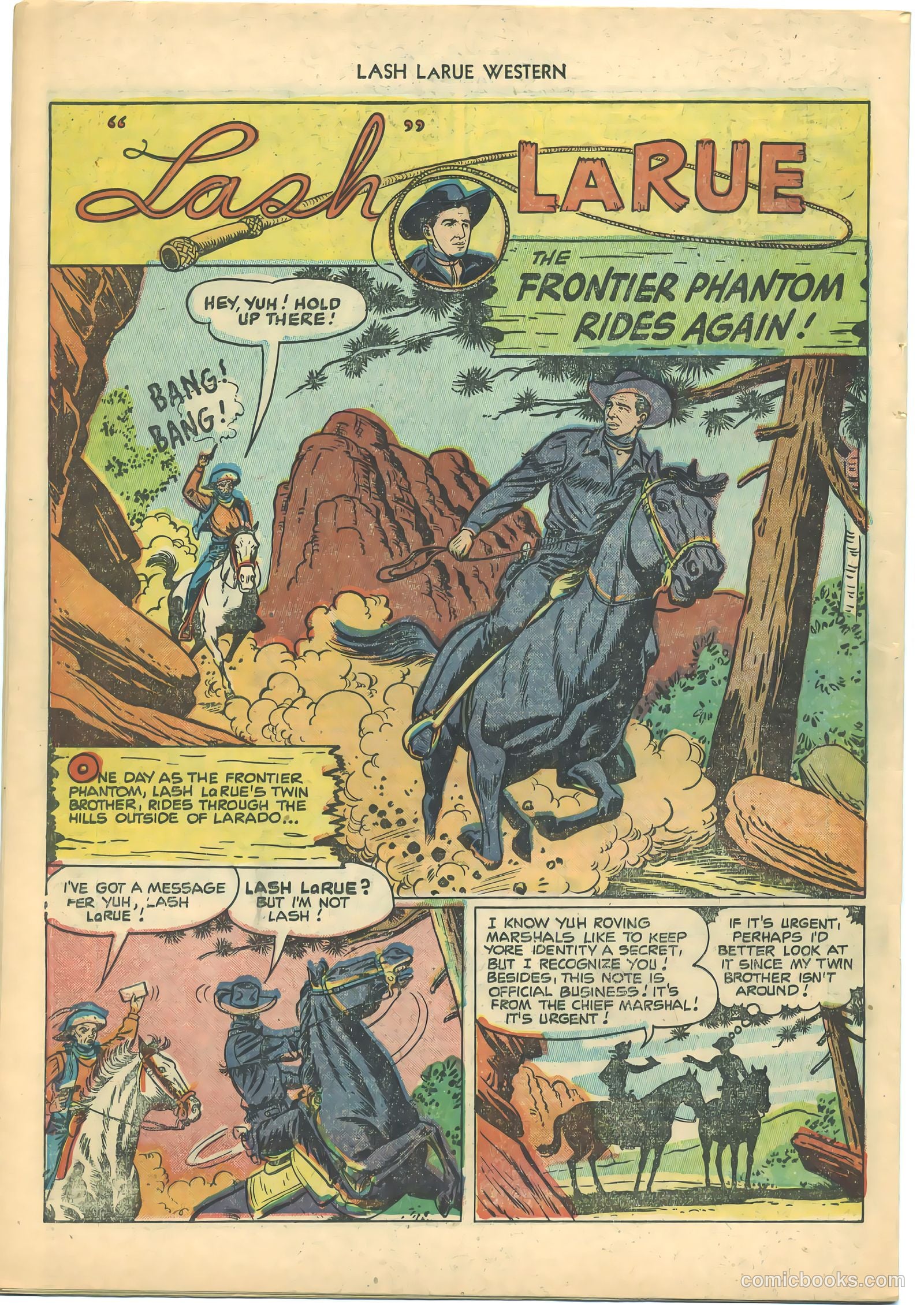 Lash LaRue Western #21 — page 26 of 36