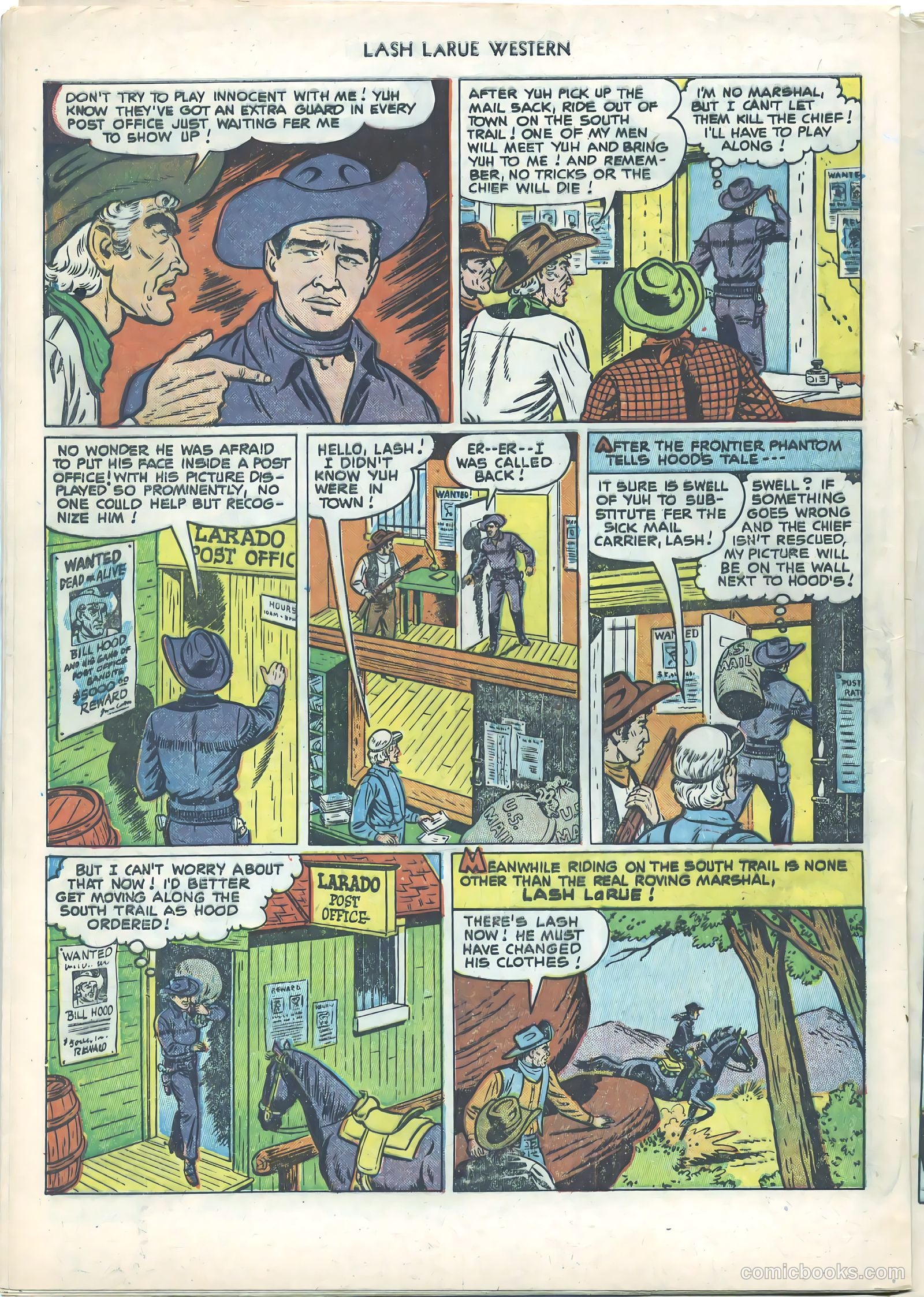 Lash LaRue Western #21 — page 28 of 36