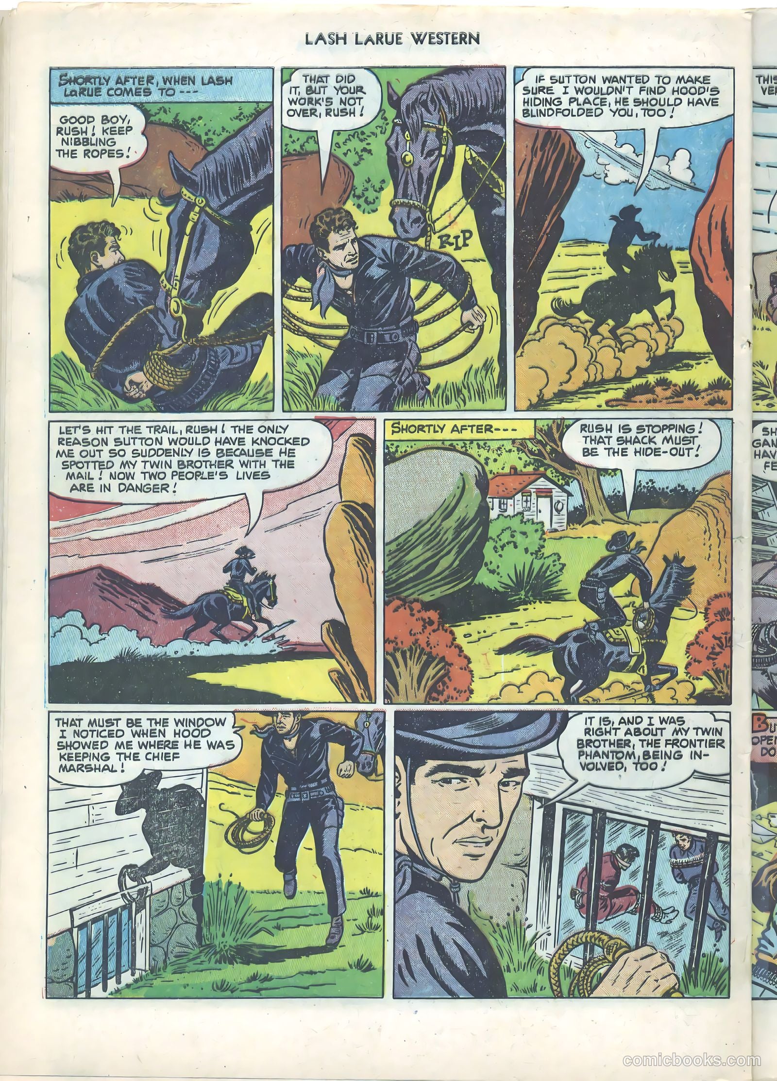 Lash LaRue Western #21 — page 32 of 36