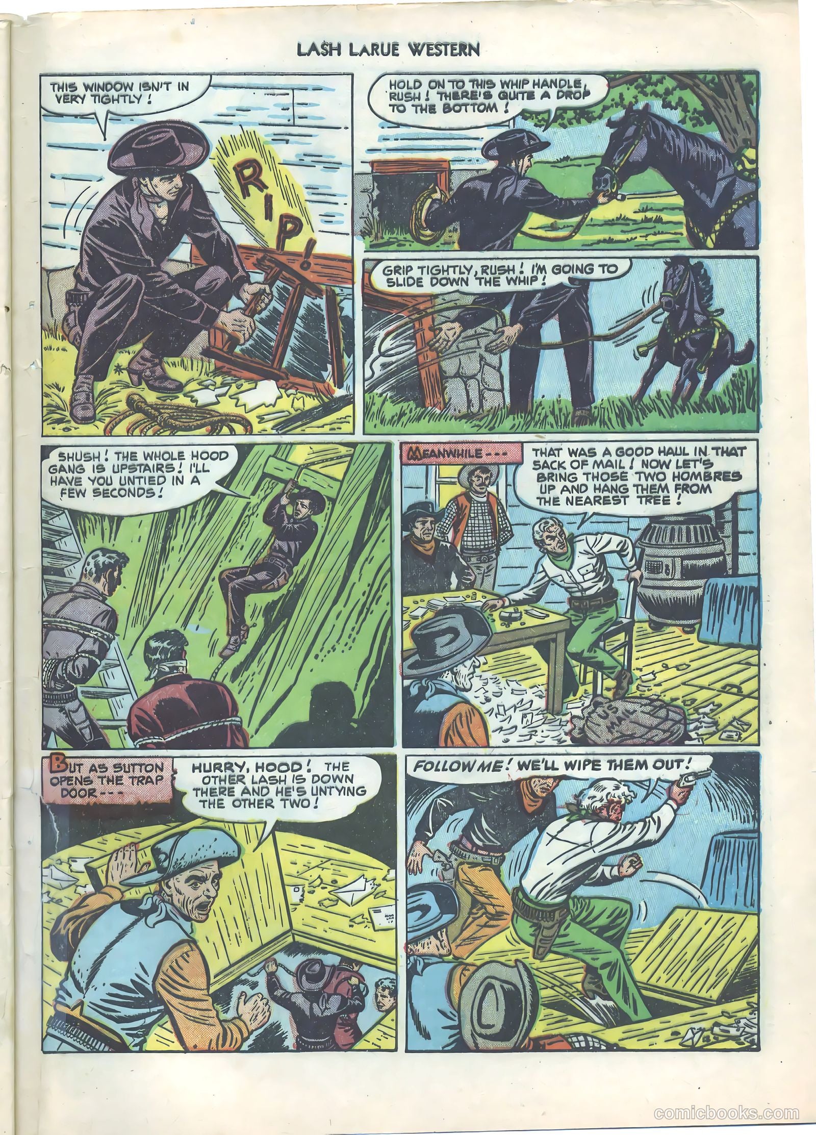 Lash LaRue Western #21 — page 33 of 36