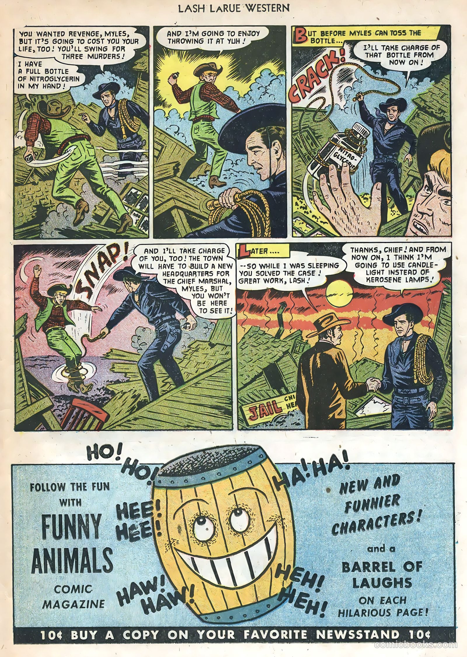 Lash LaRue Western #22 — page 23 of 36