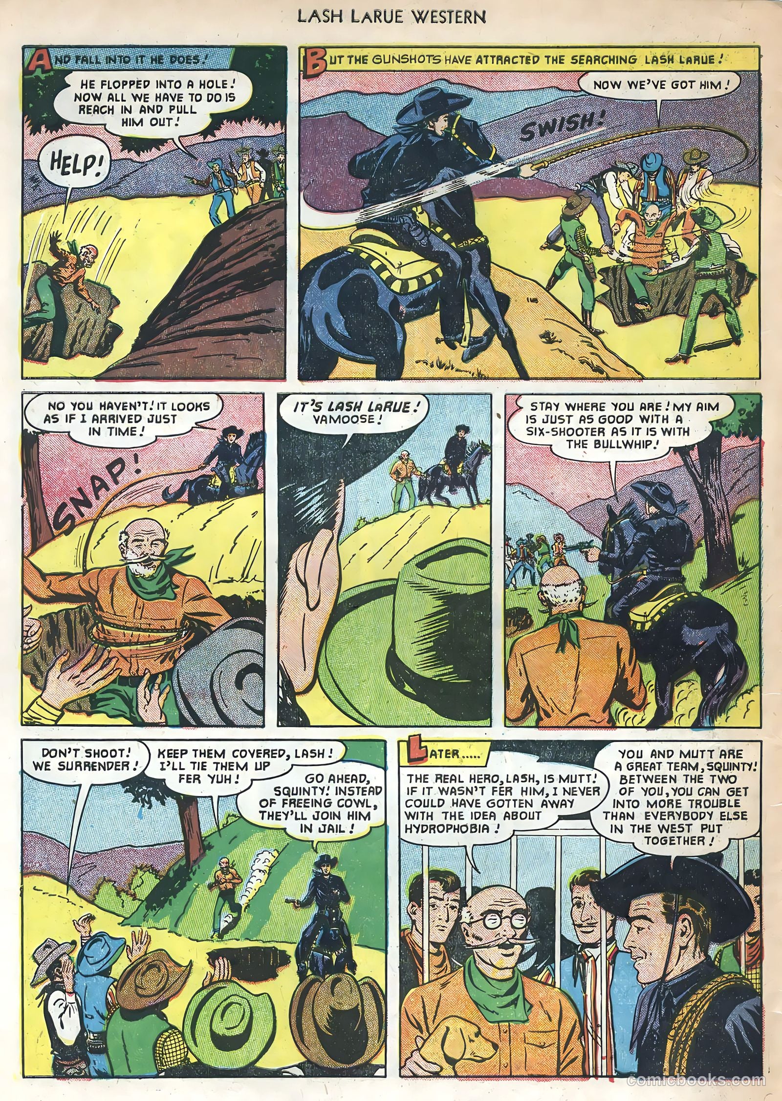 Lash LaRue Western #22 — page 34 of 36