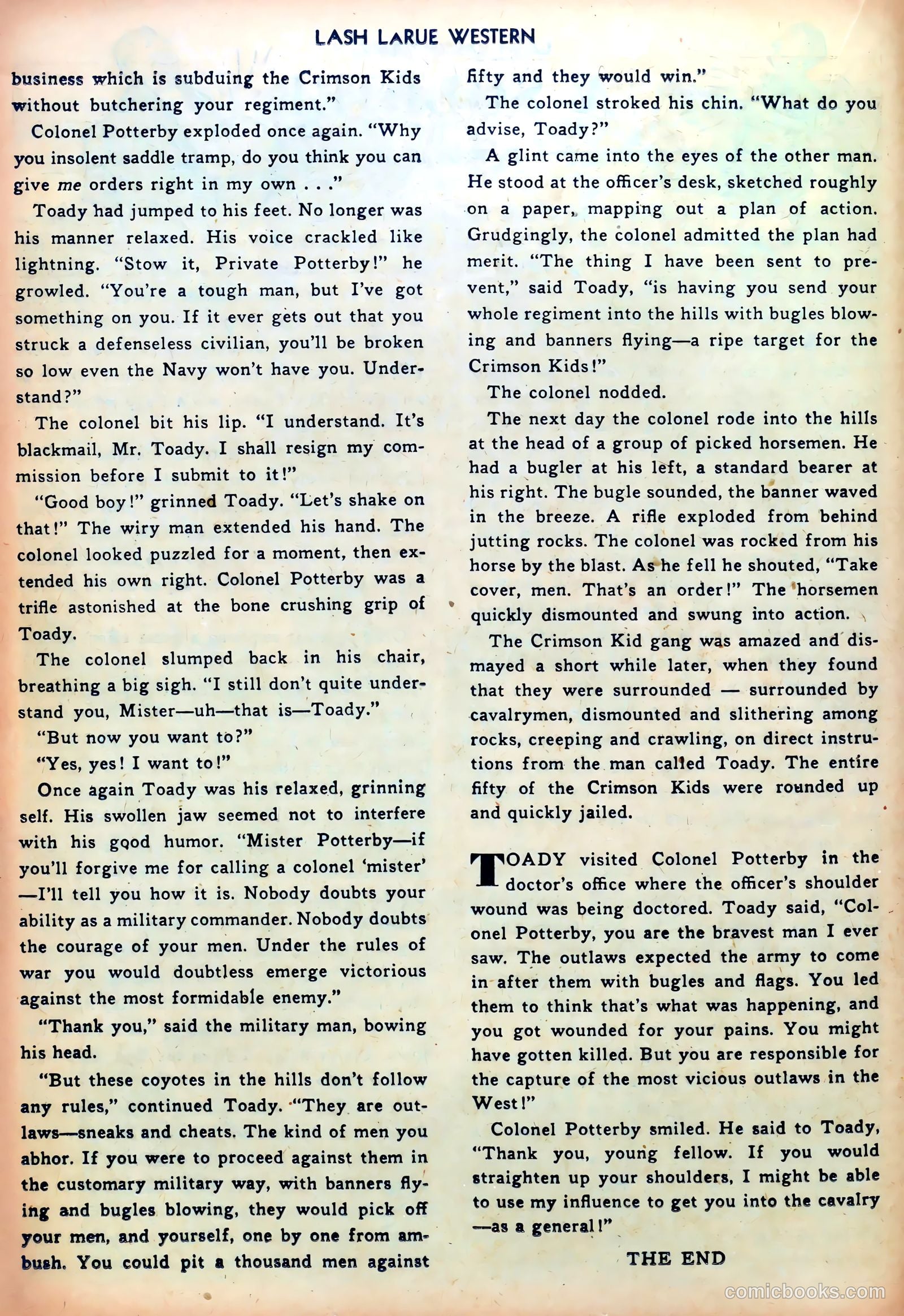 Lash LaRue Western #23 — page 16 of 36