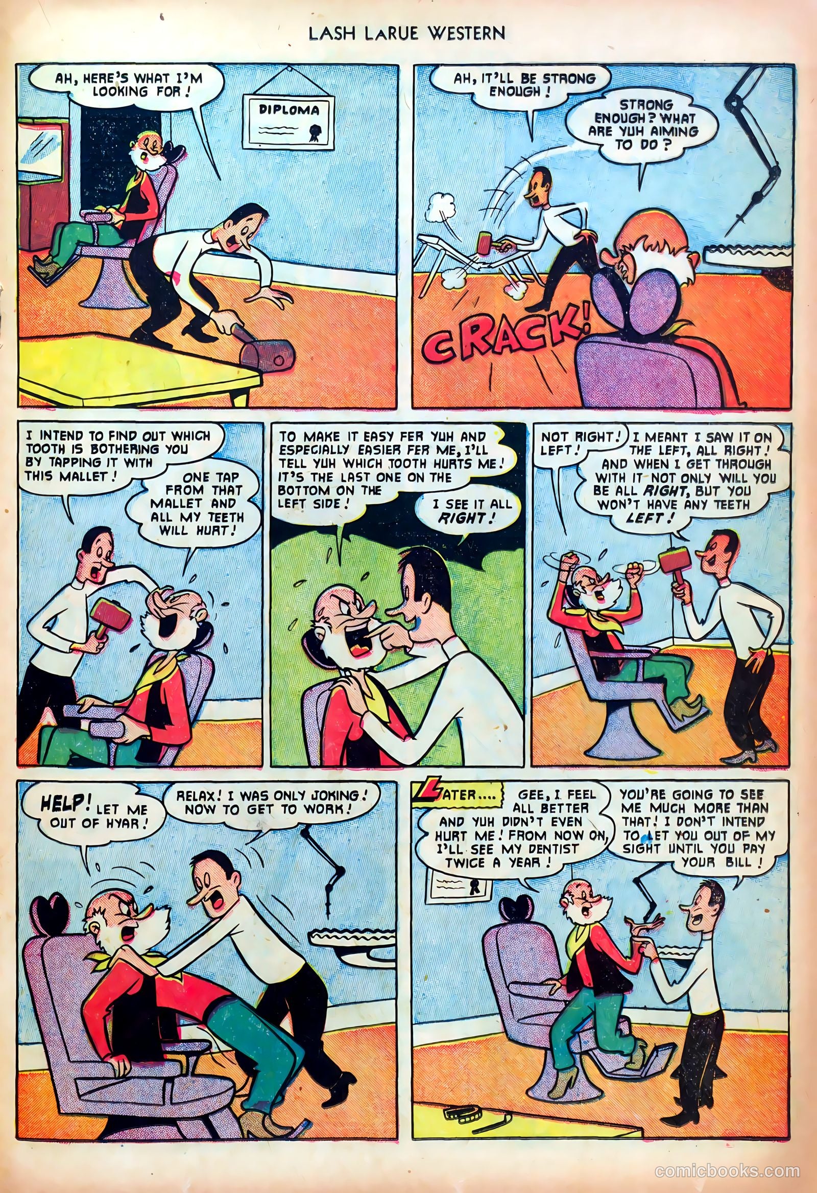Lash LaRue Western #23 — page 21 of 36
