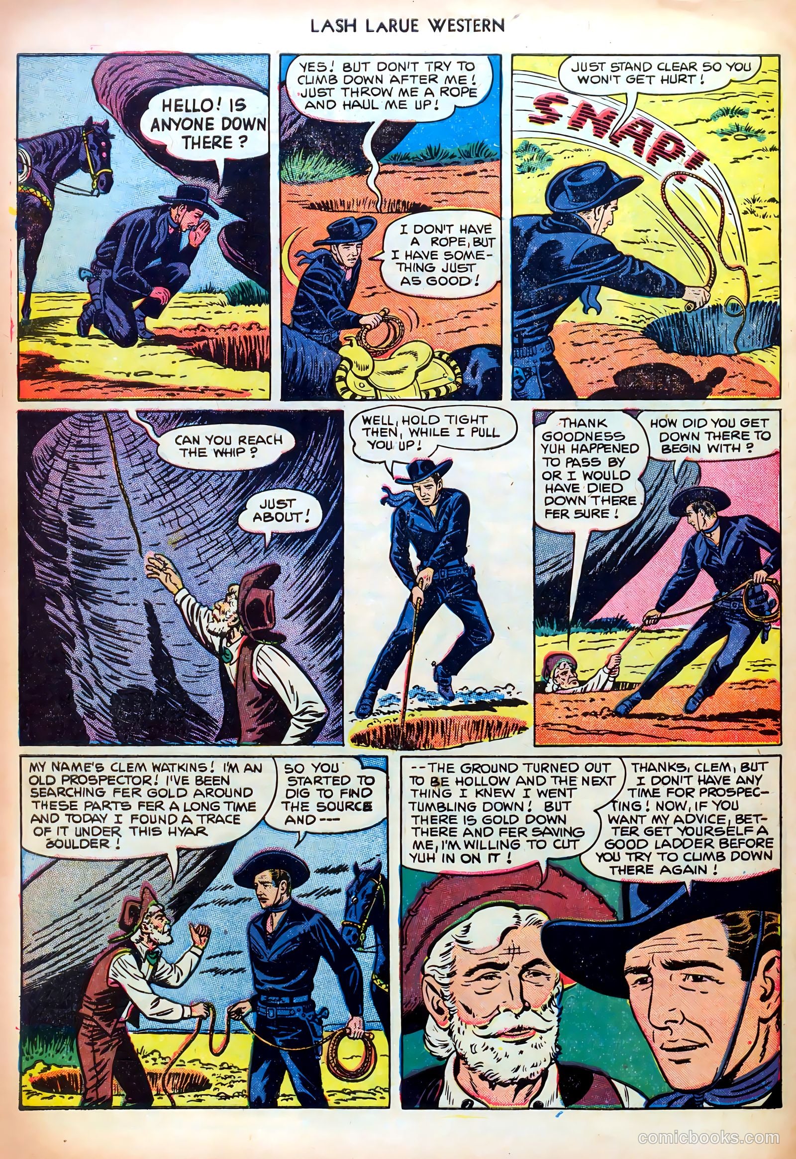 Lash LaRue Western #23 — page 28 of 36