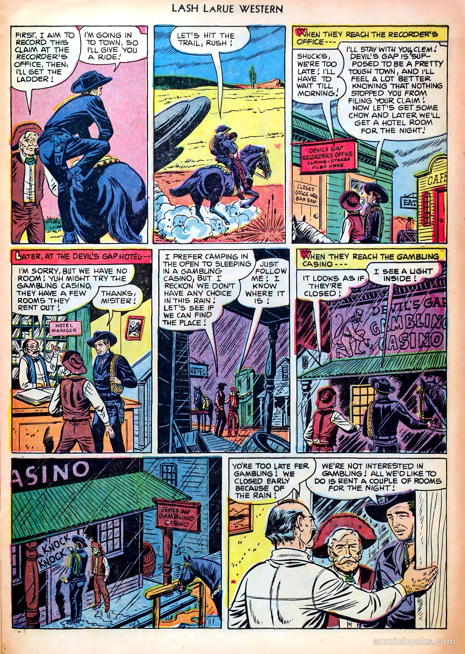 Lash LaRue Western #23 — page 29 of 36