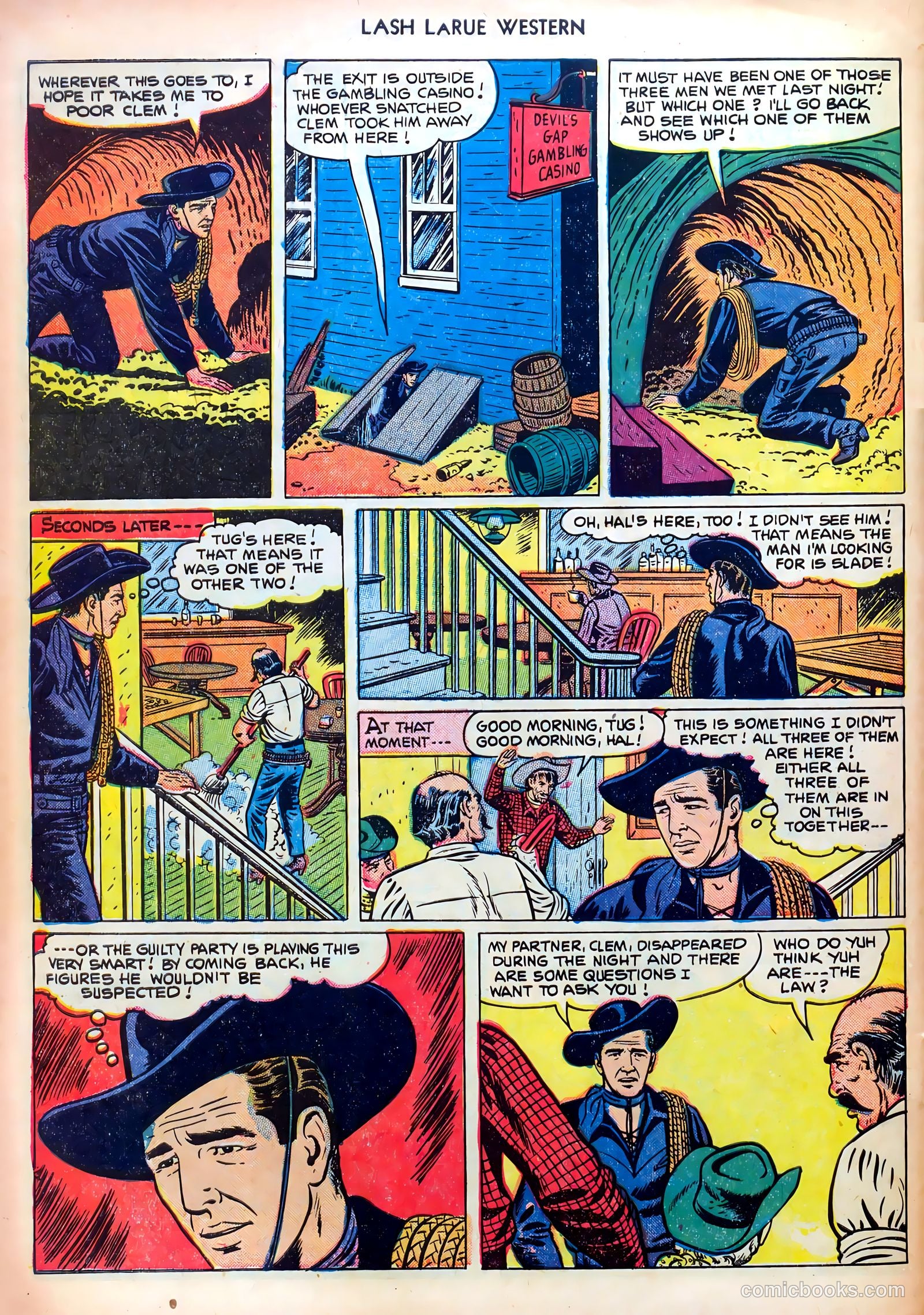Lash LaRue Western #23 — page 32 of 36
