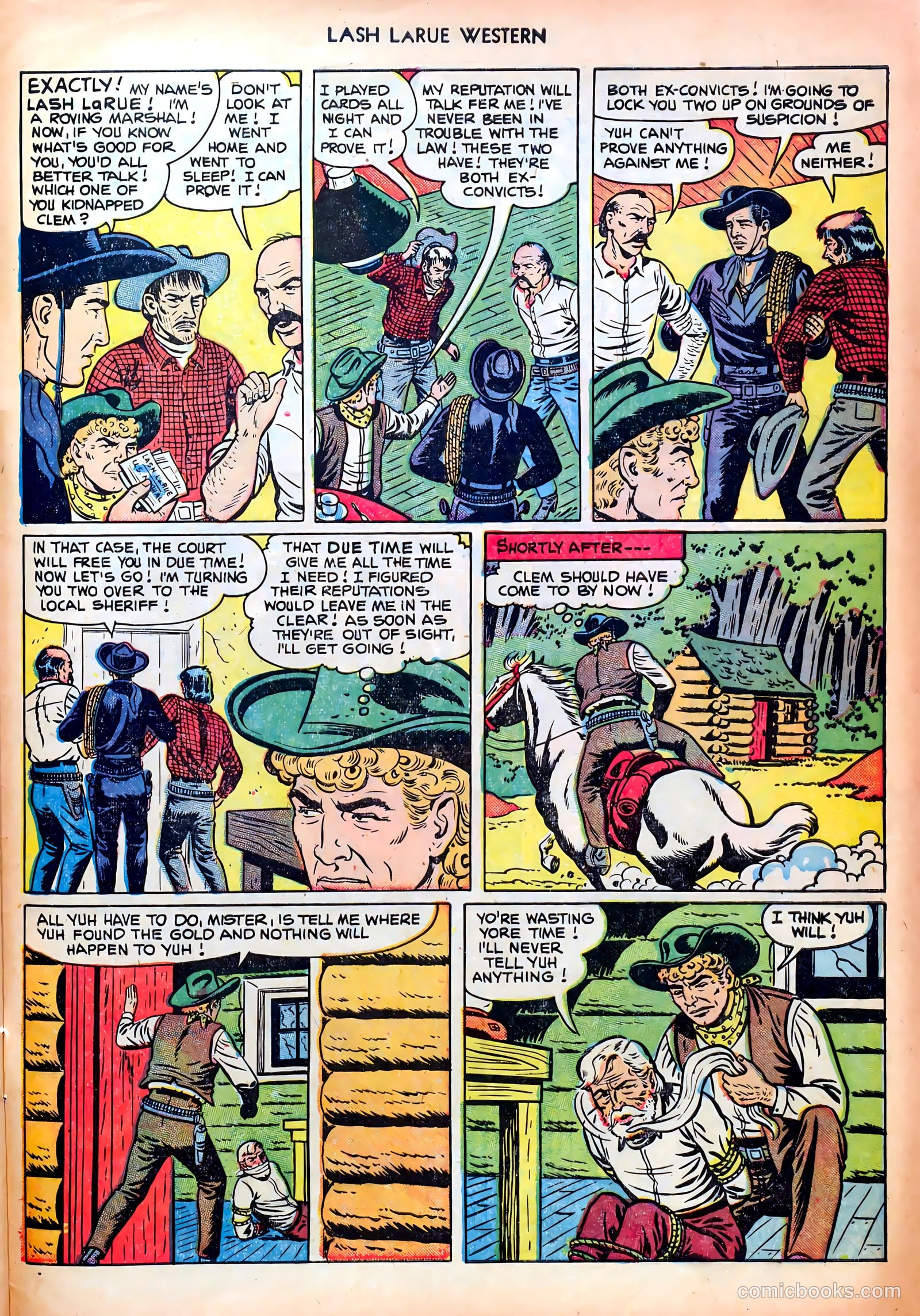 Lash LaRue Western #23 — page 33 of 36