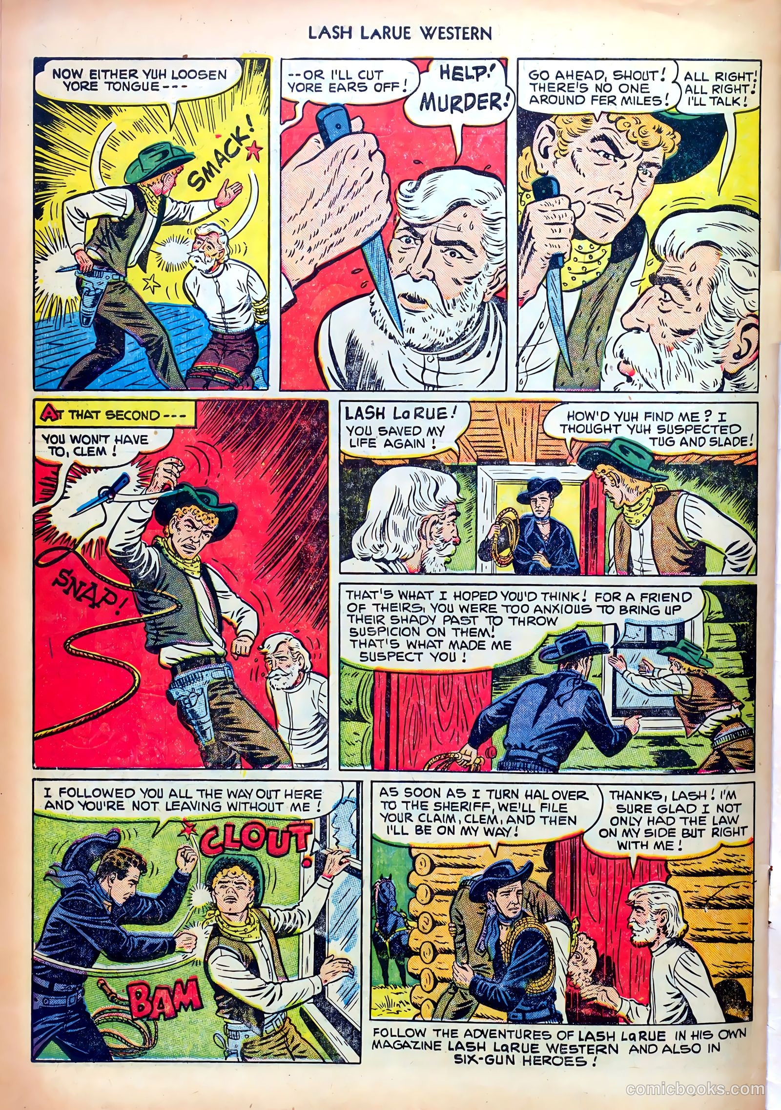 Lash LaRue Western #23 — page 34 of 36