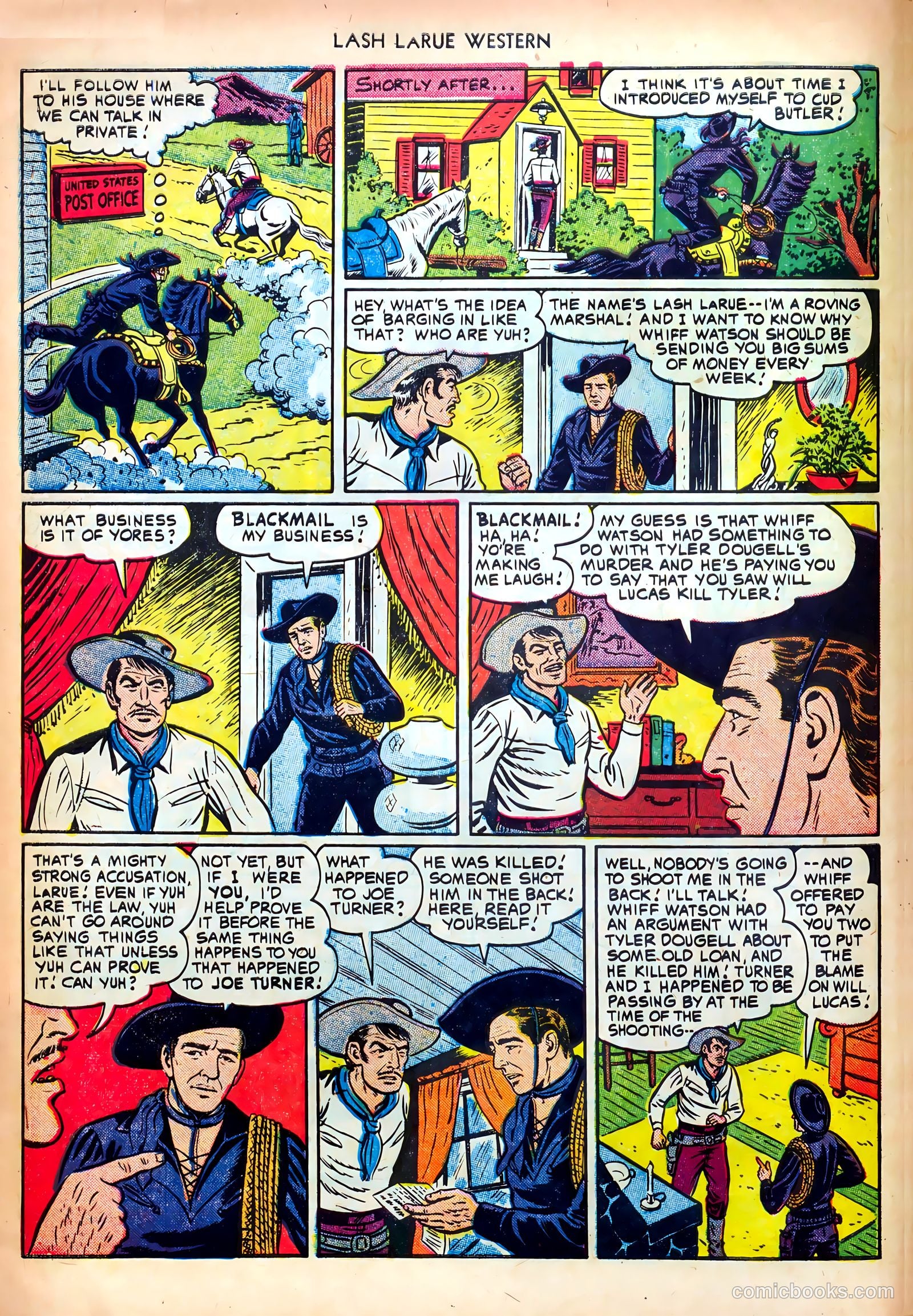Lash LaRue Western #24 — page 8 of 36