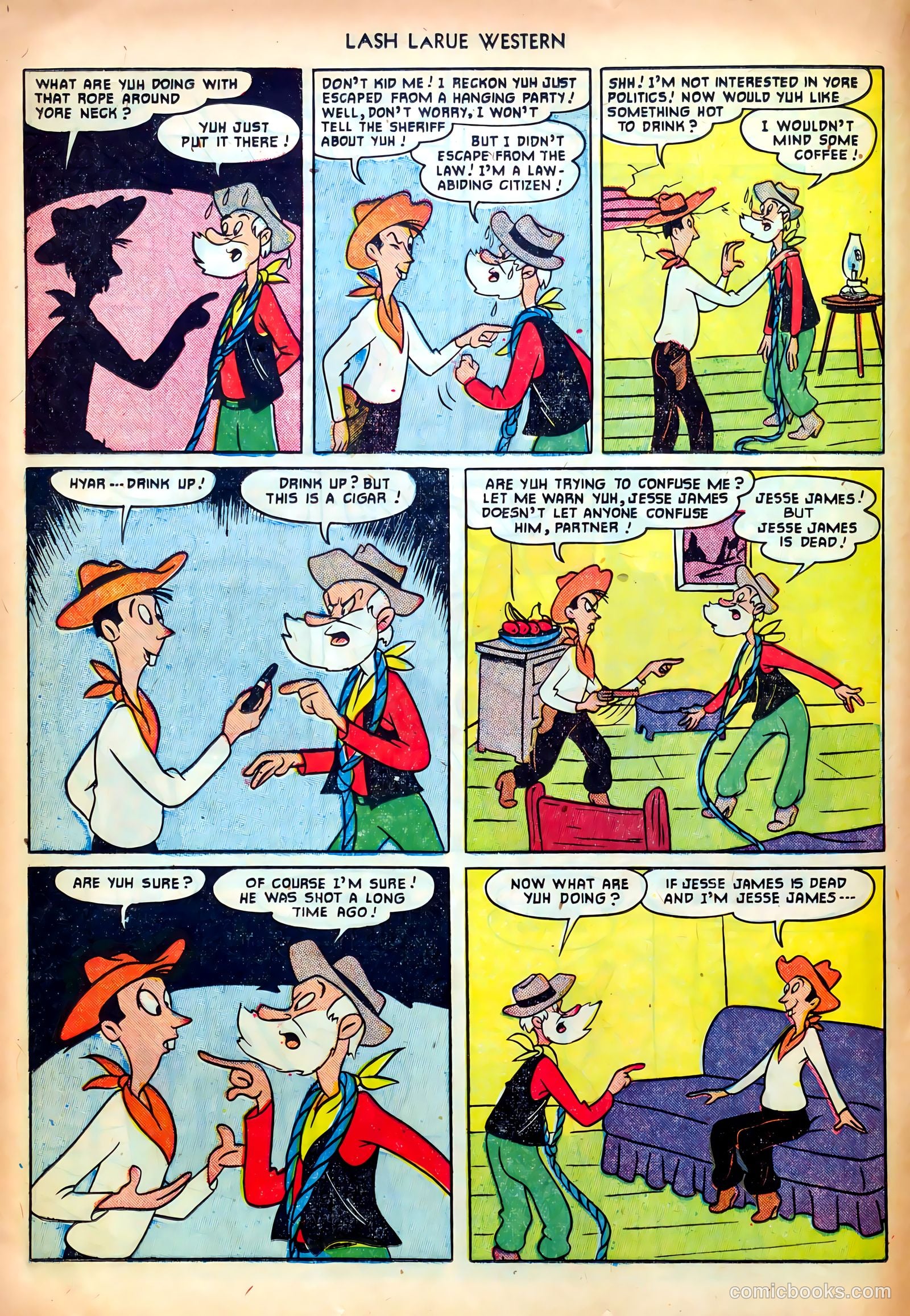 Lash LaRue Western #24 — page 16 of 36