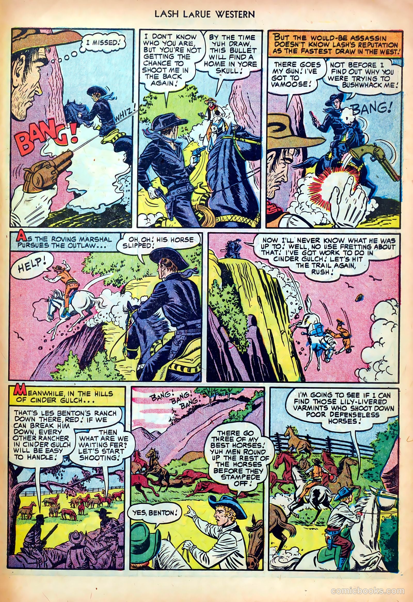 Lash LaRue Western #24 — page 27 of 36
