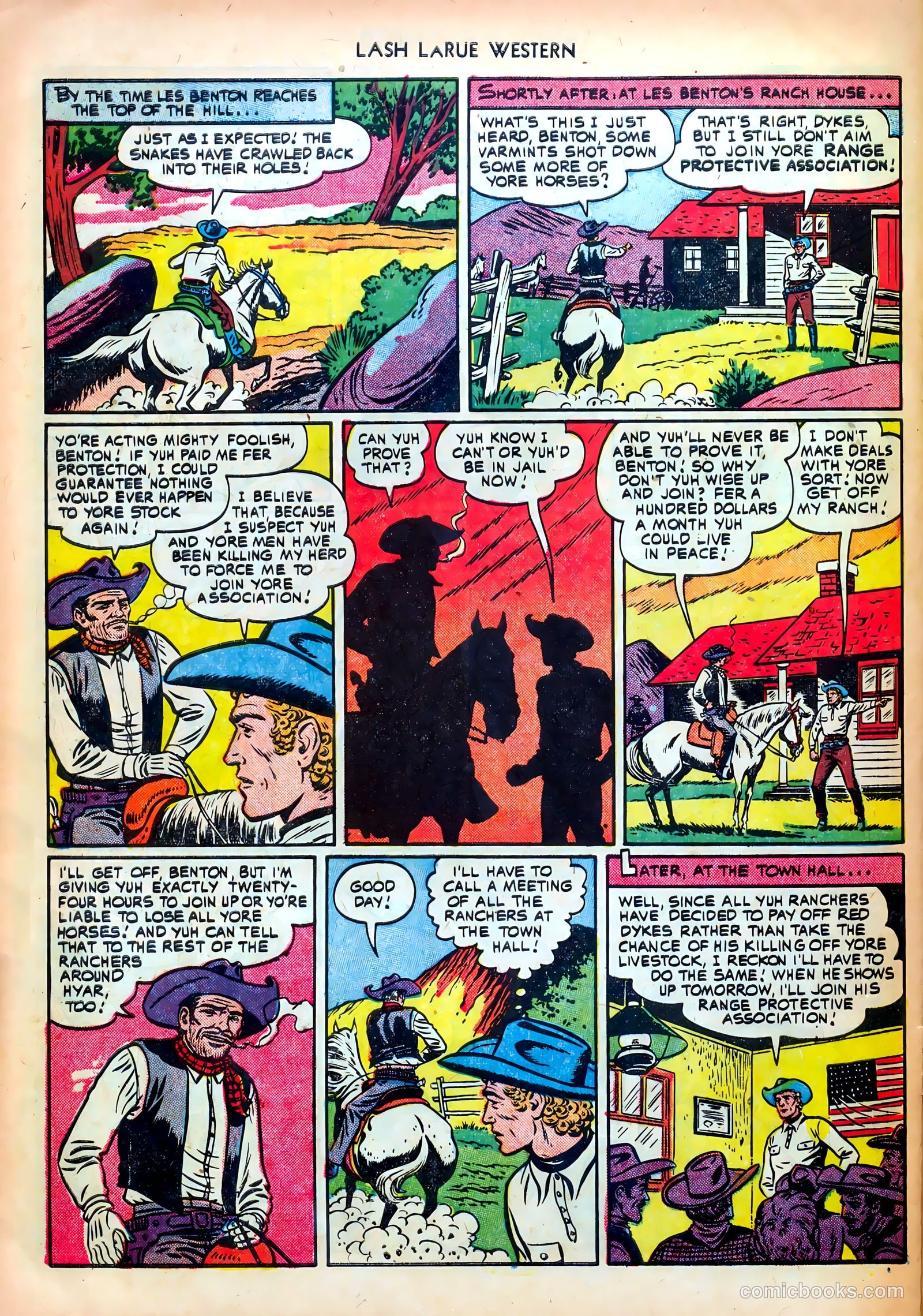 Lash LaRue Western #24 — page 28 of 36