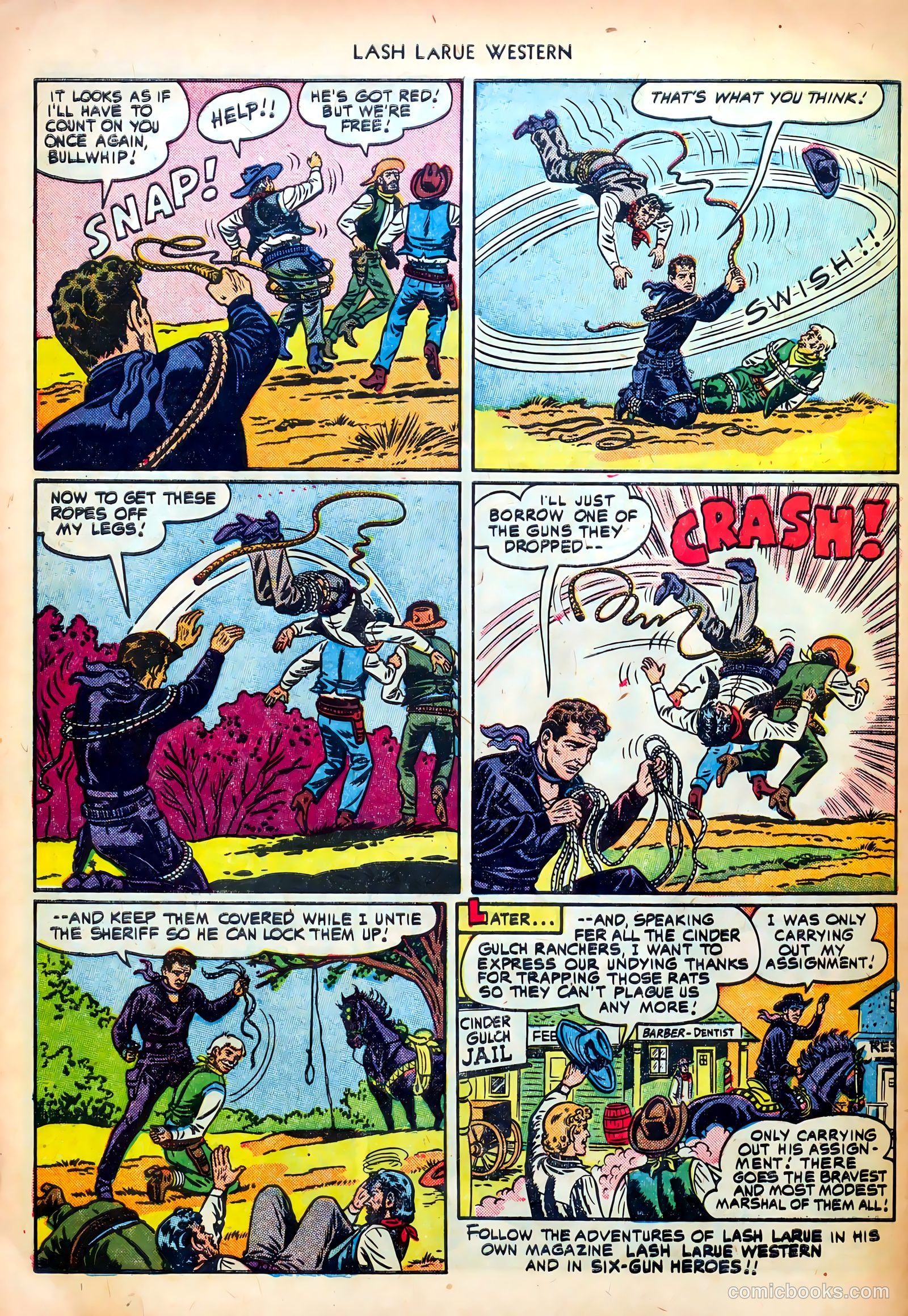 Lash LaRue Western #24 — page 32 of 36