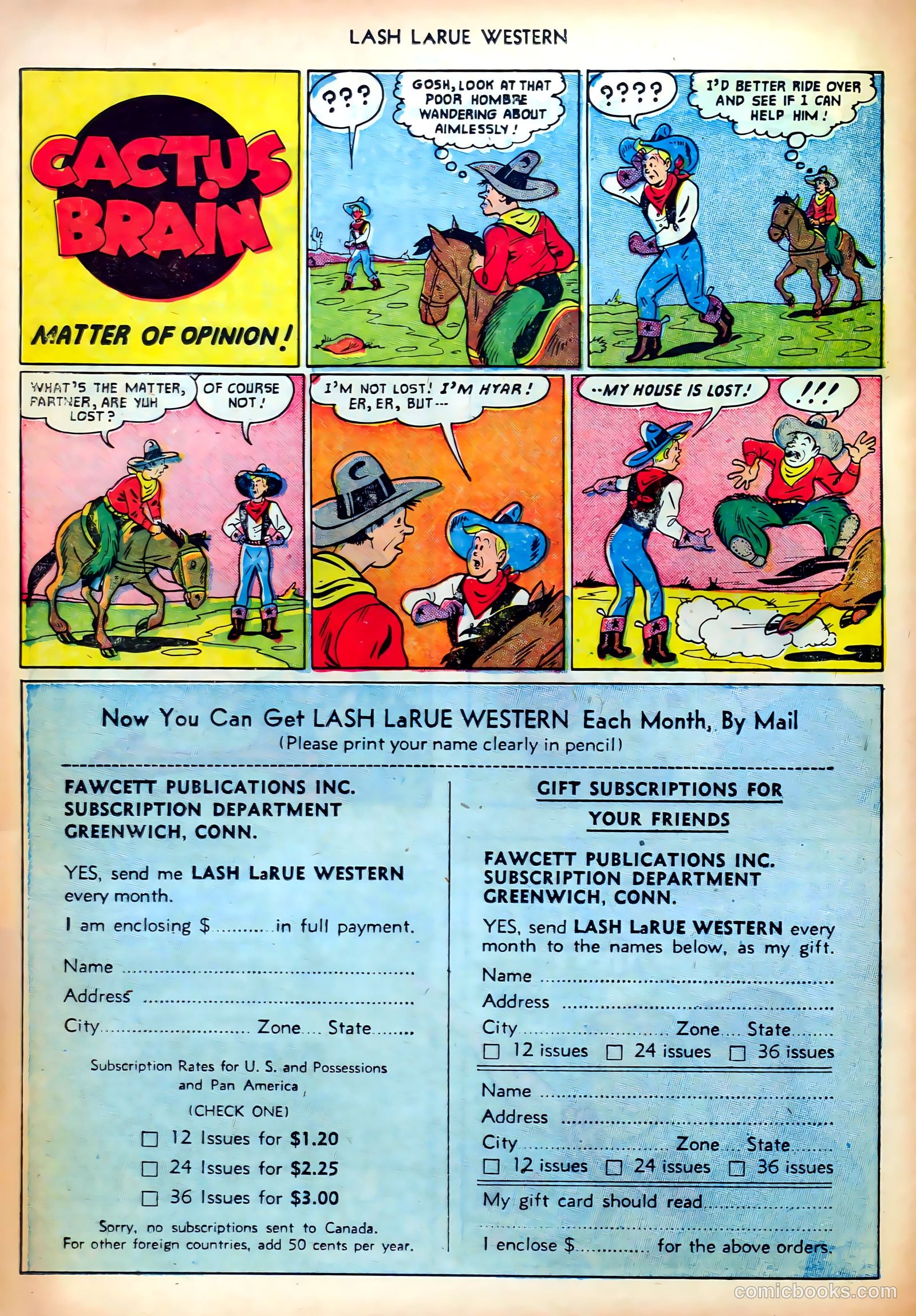 Lash LaRue Western #25 — page 26 of 33