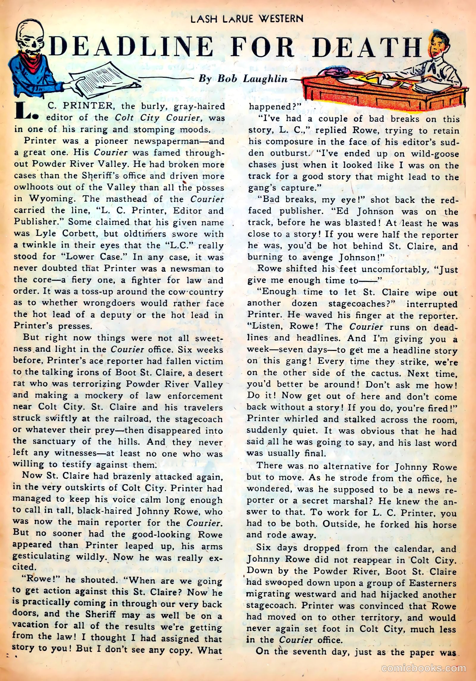 Lash LaRue Western #25 — page 27 of 33