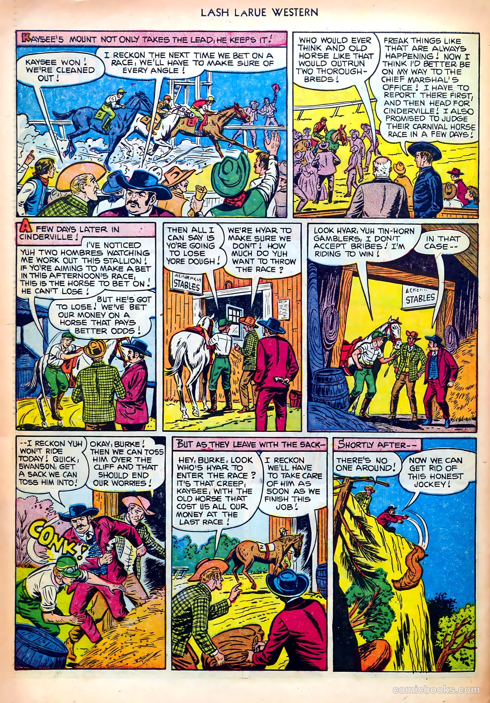 Lash LaRue Western #25 — page 30 of 33