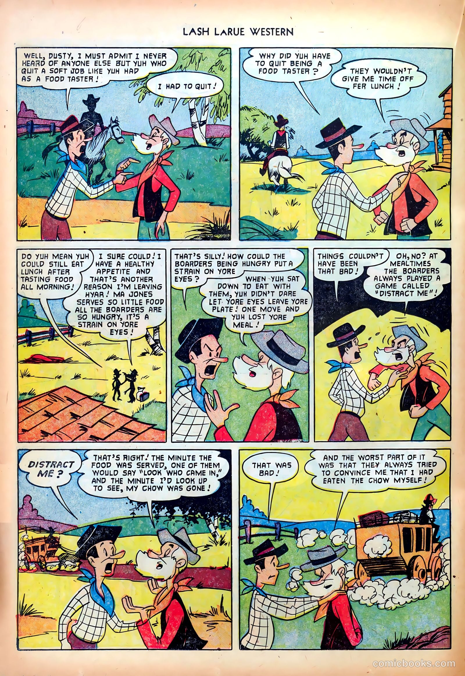 Lash LaRue Western #26 — page 22 of 36