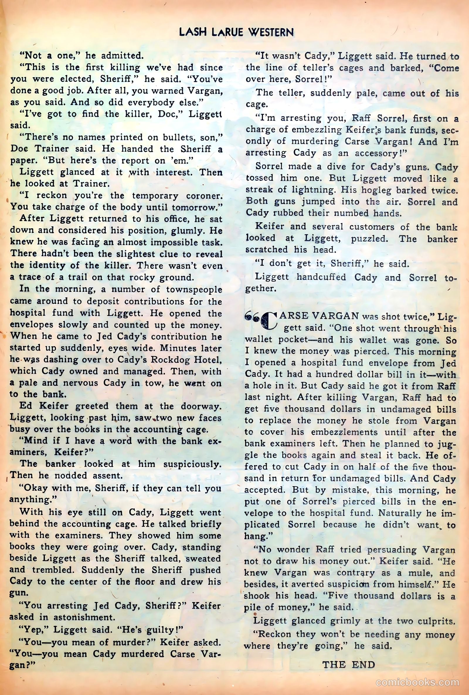 Lash LaRue Western #26 — page 25 of 36