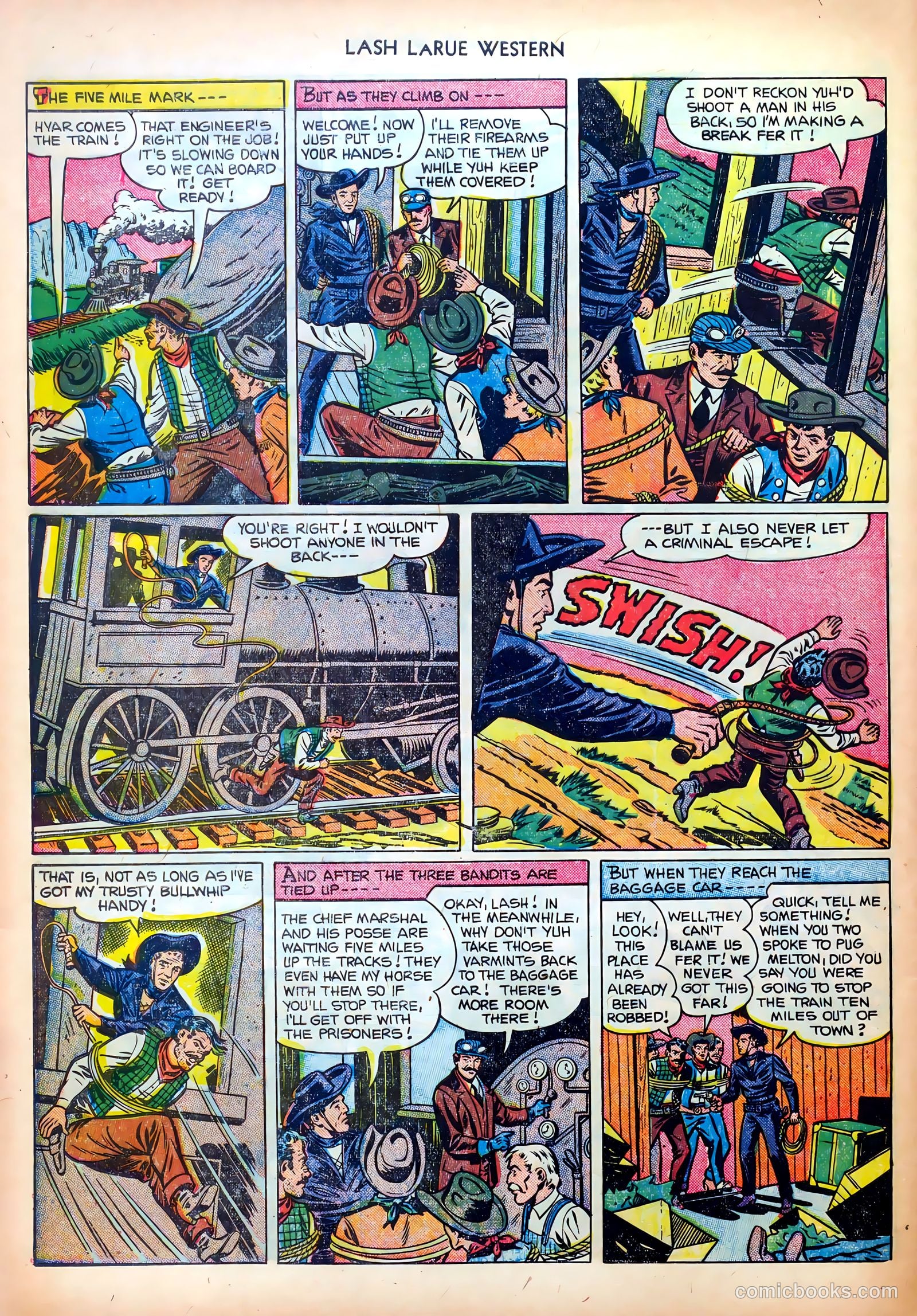Lash LaRue Western #26 — page 32 of 36