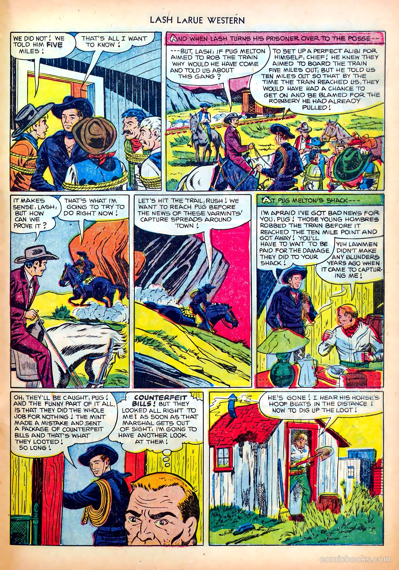 Lash LaRue Western #26 — page 33 of 36