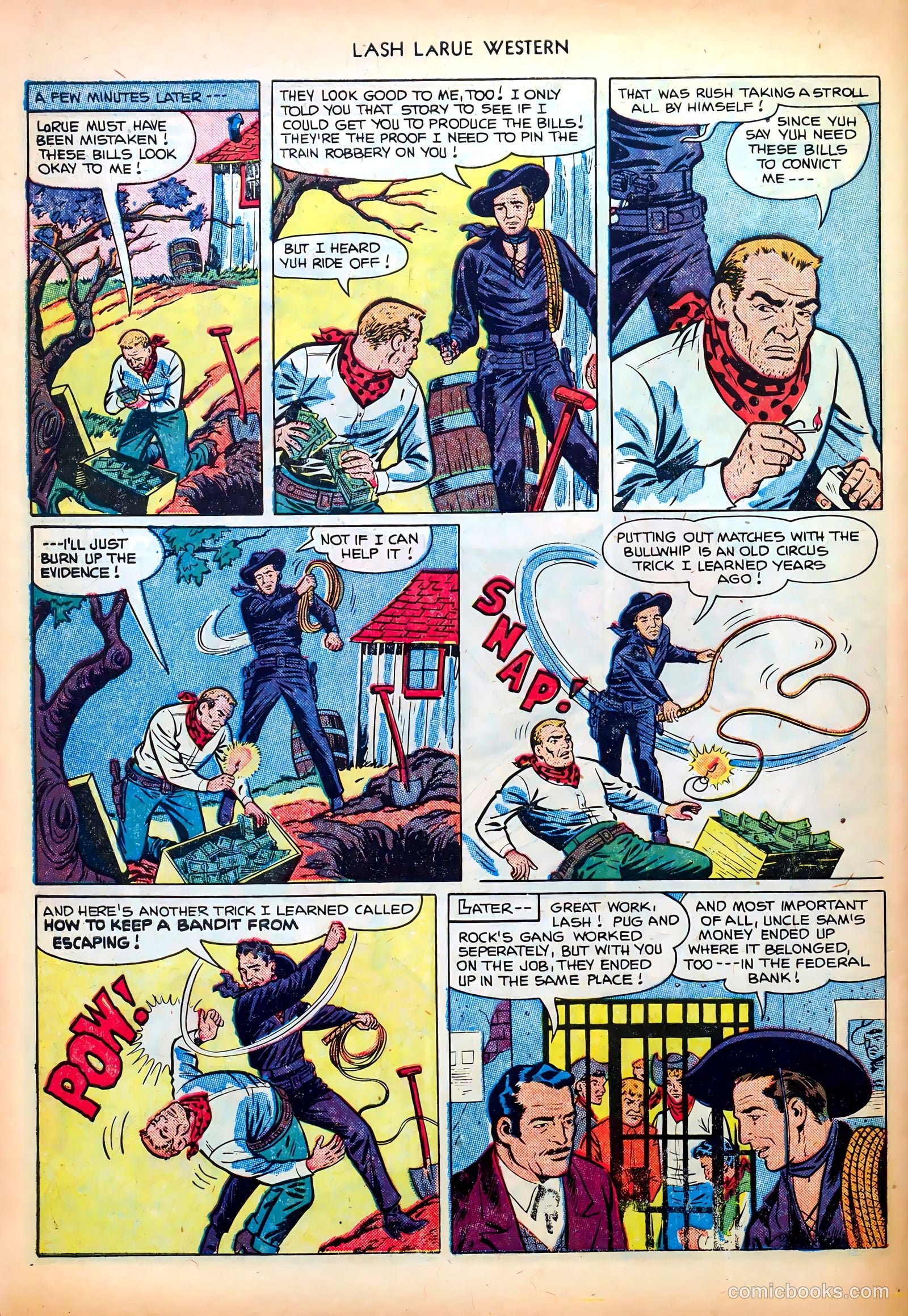 Lash LaRue Western #26 — page 34 of 36