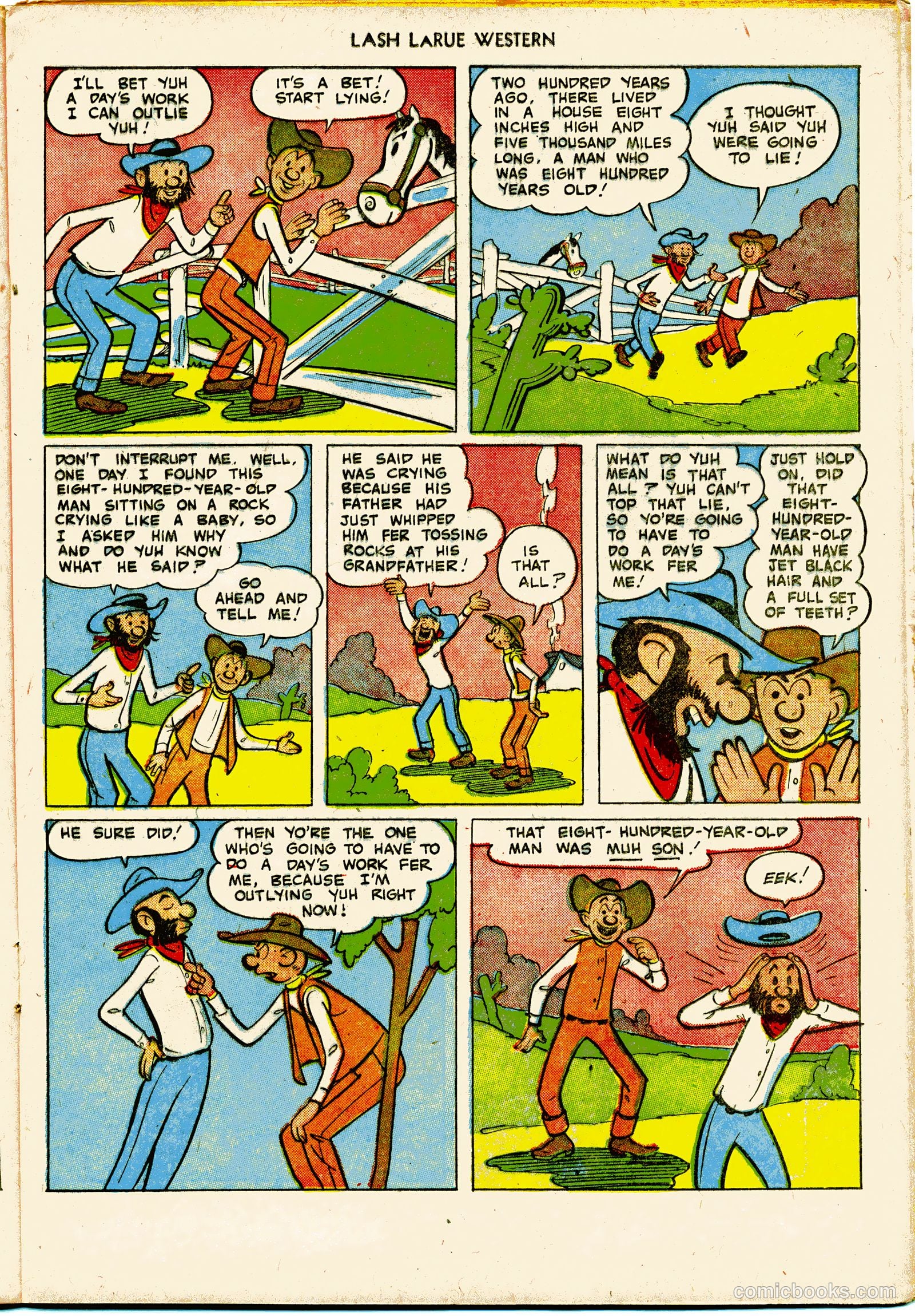 Lash LaRue Western #27 — page 17 of 36
