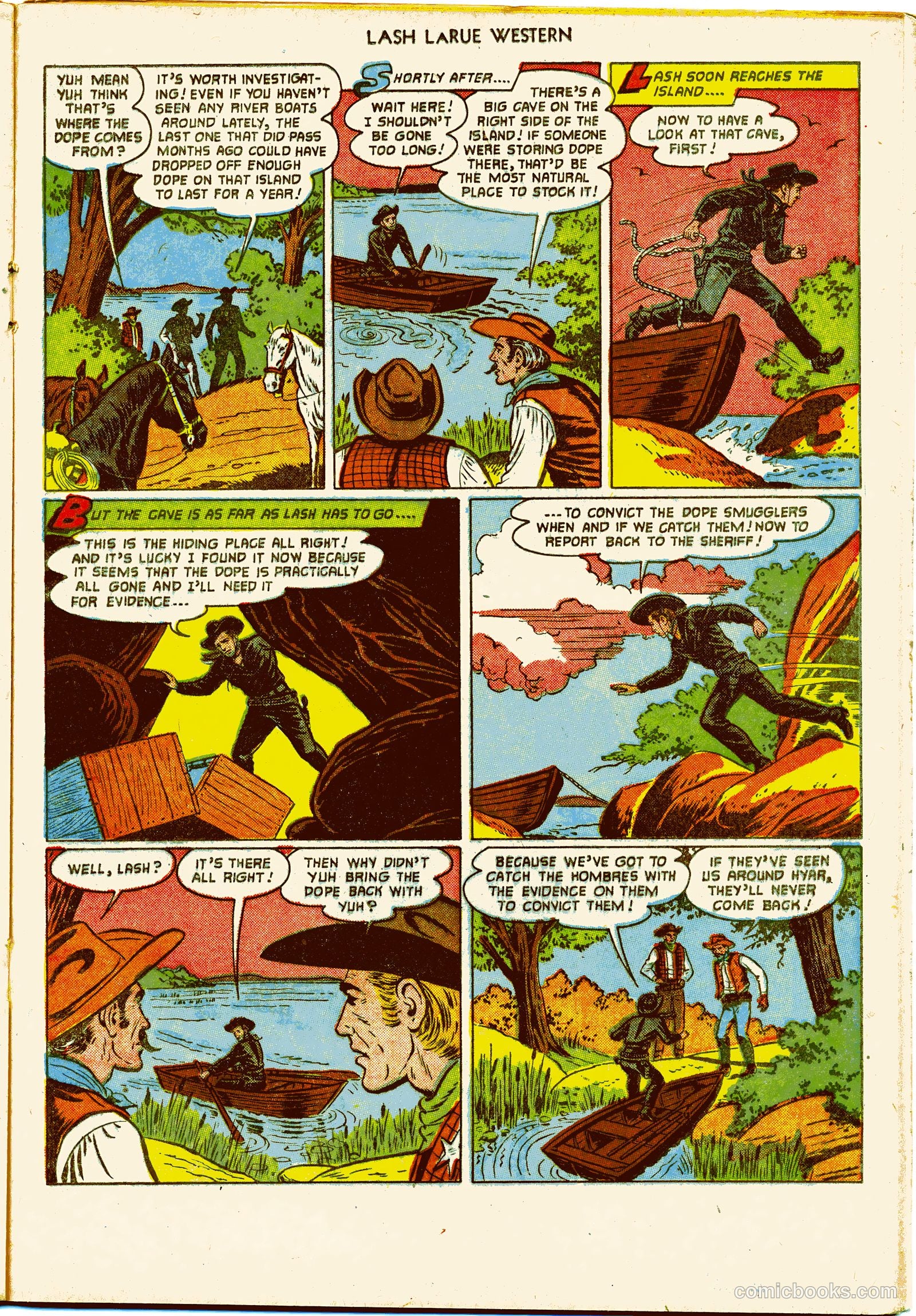 Lash LaRue Western #27 — page 21 of 36