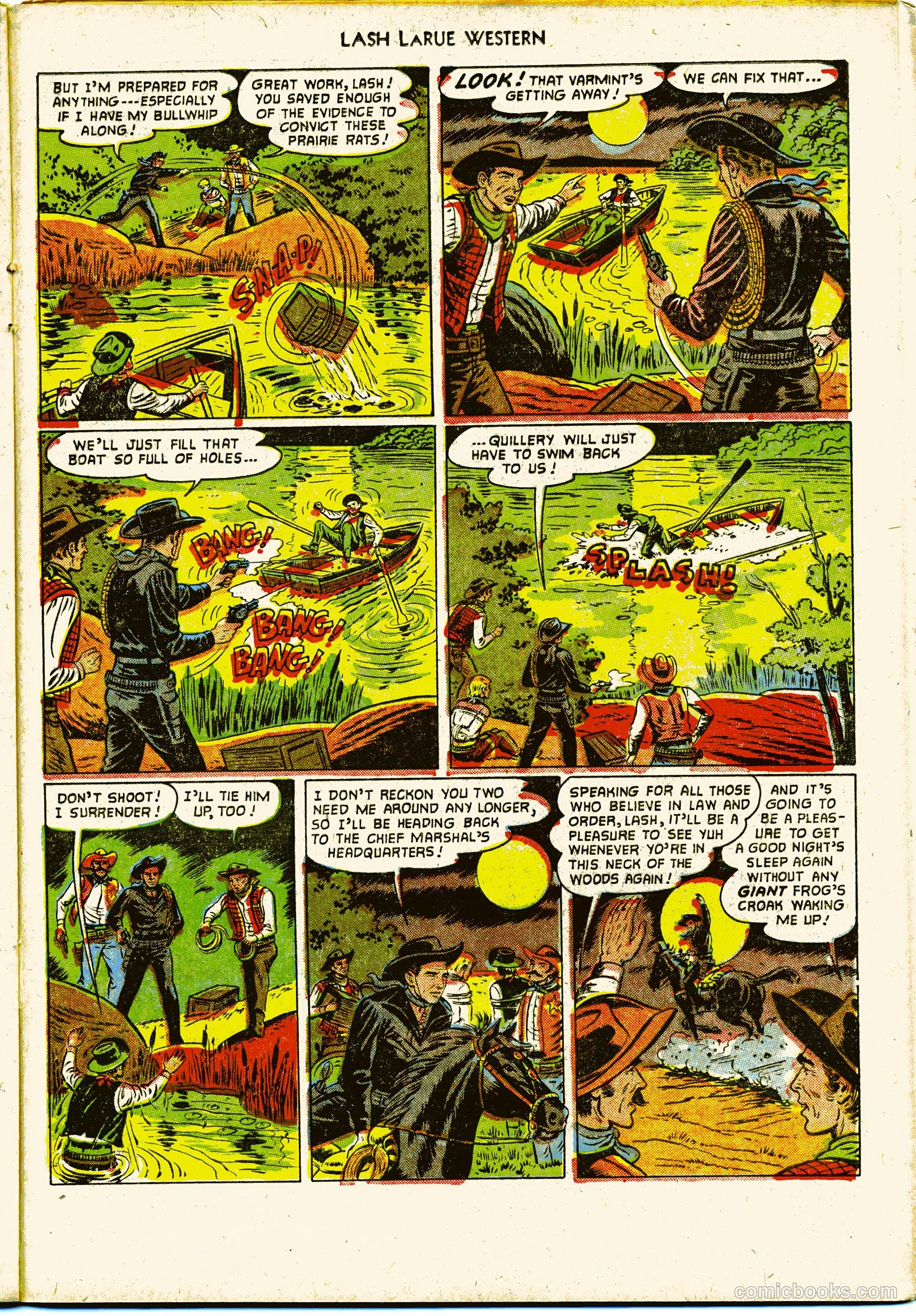 Lash LaRue Western #27 — page 23 of 36