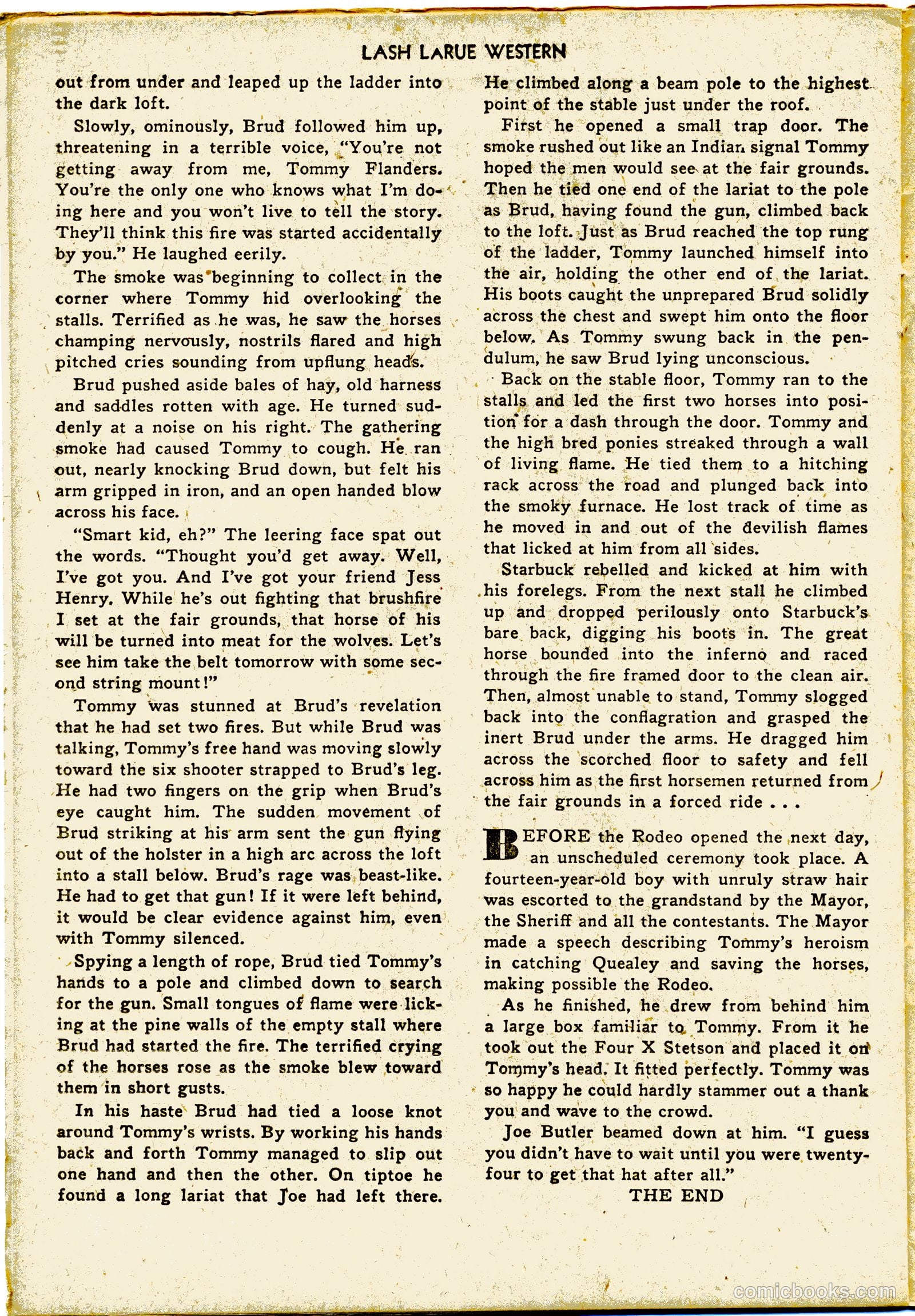 Lash LaRue Western #27 — page 26 of 36