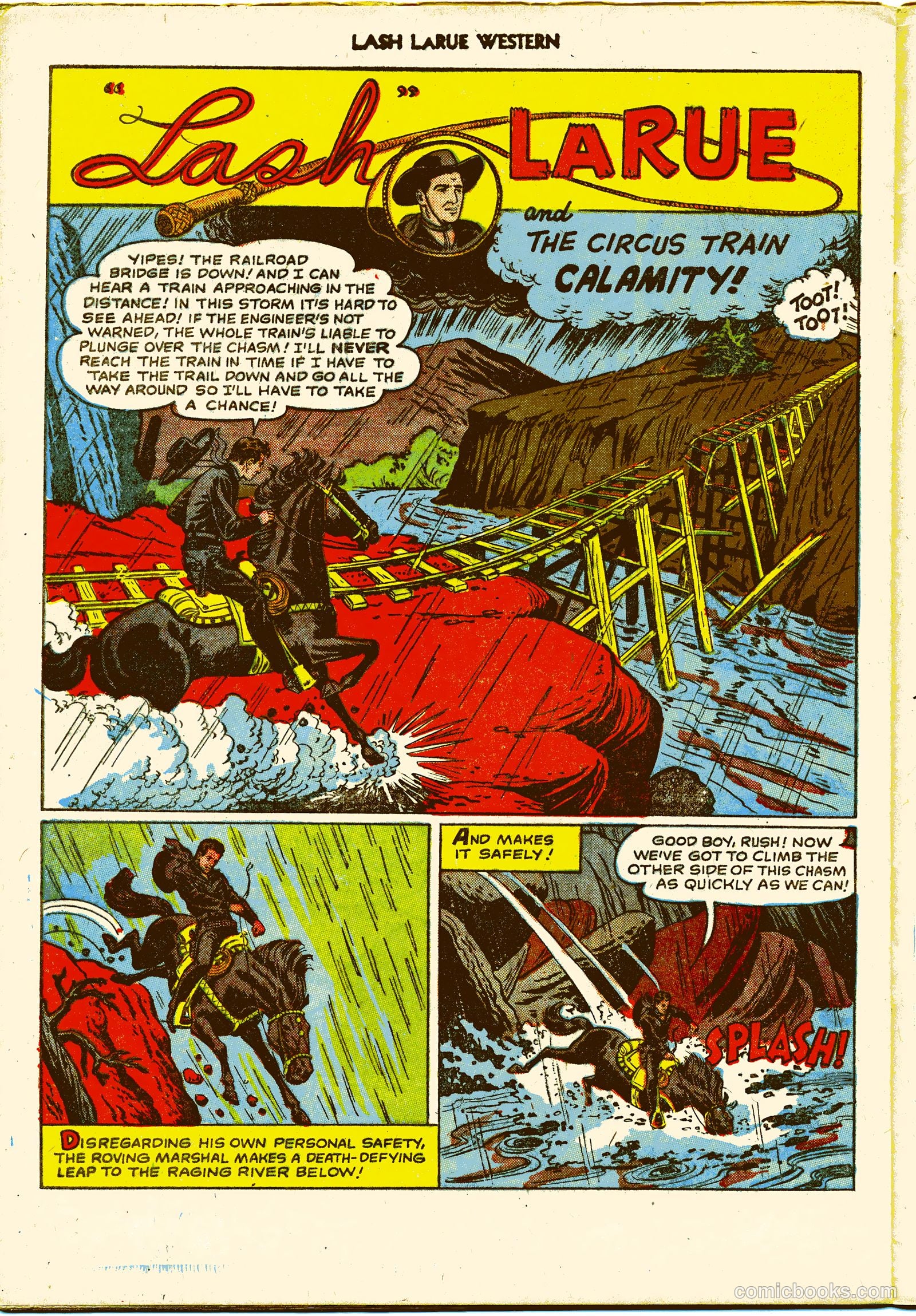 Lash LaRue Western #27 — page 28 of 36