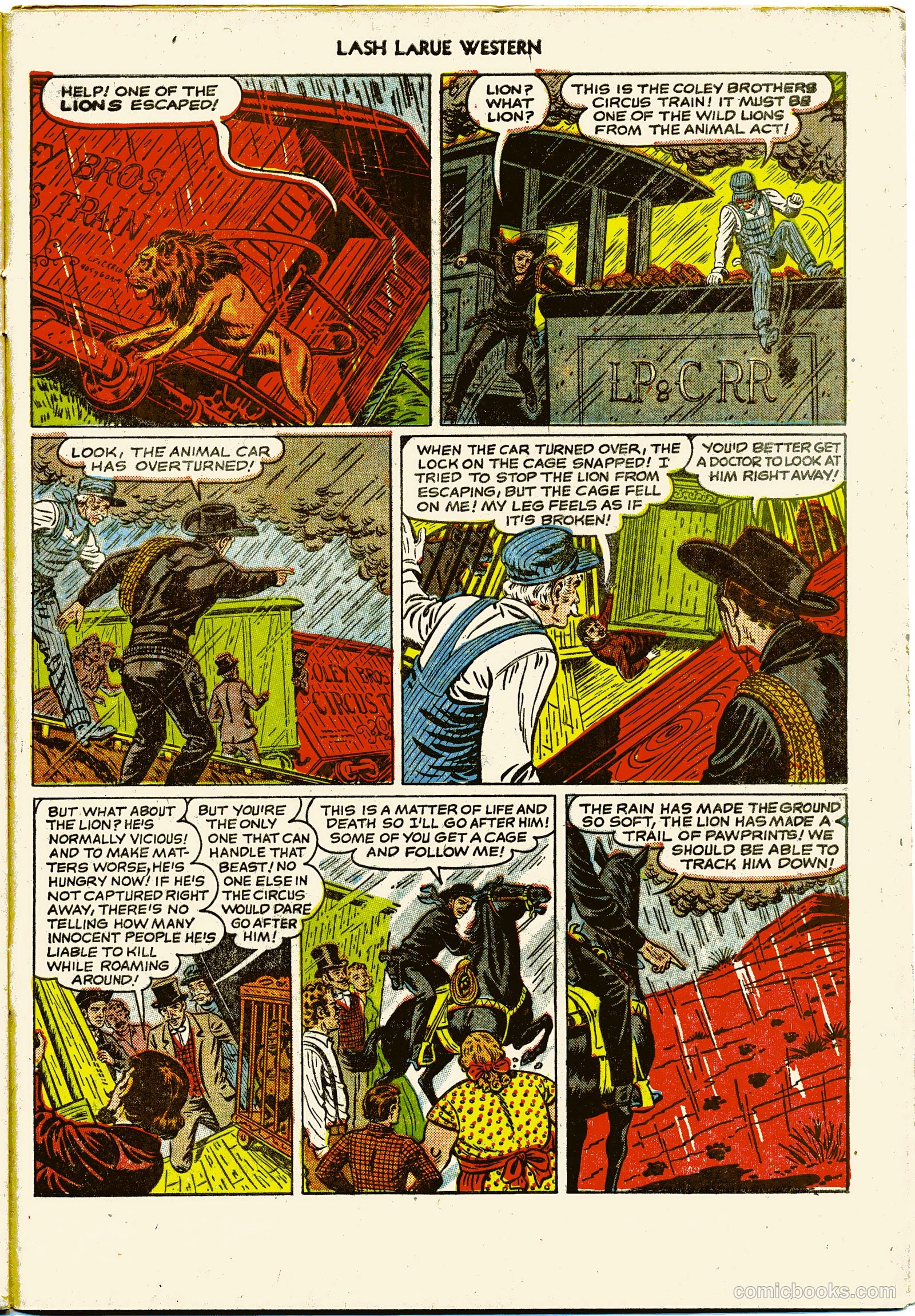 Lash LaRue Western #27 — page 31 of 36