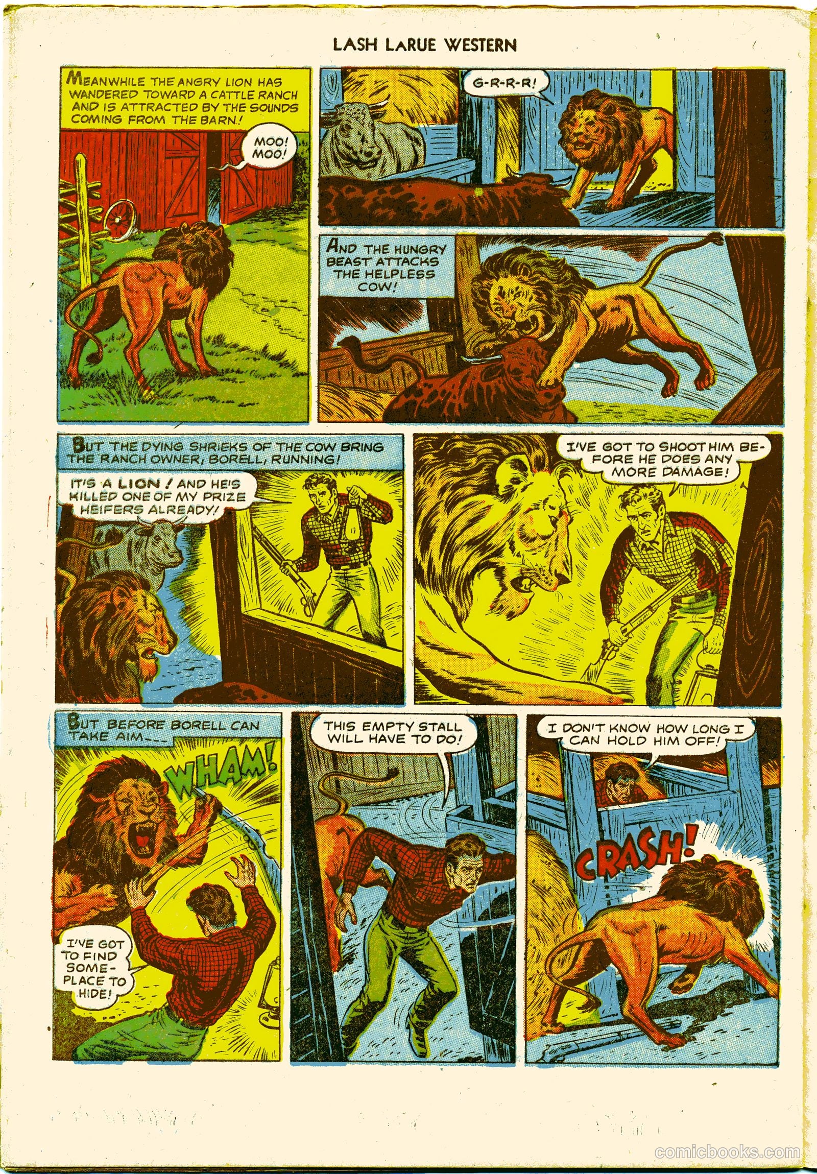 Lash LaRue Western #27 — page 32 of 36
