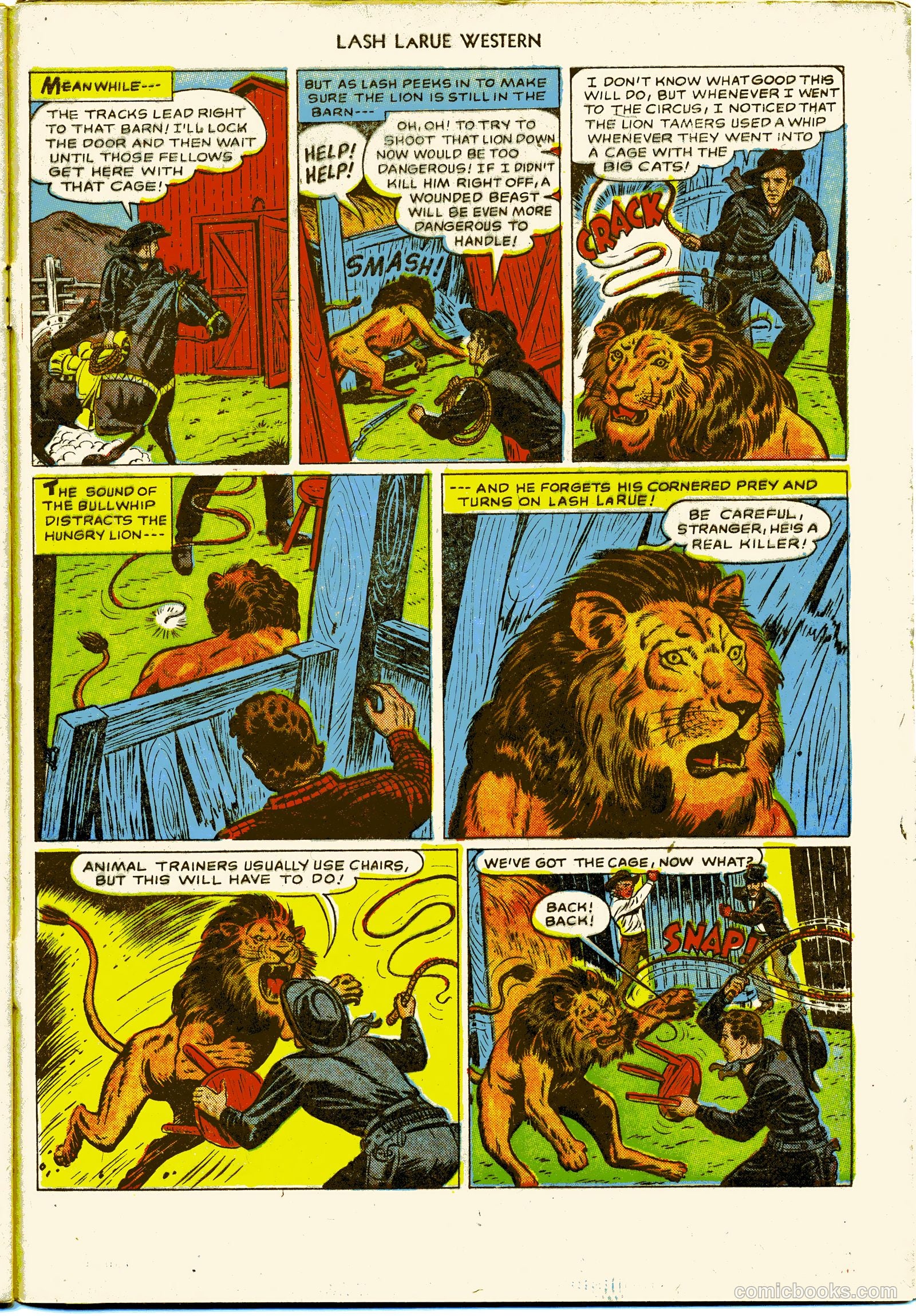 Lash LaRue Western #27 — page 33 of 36