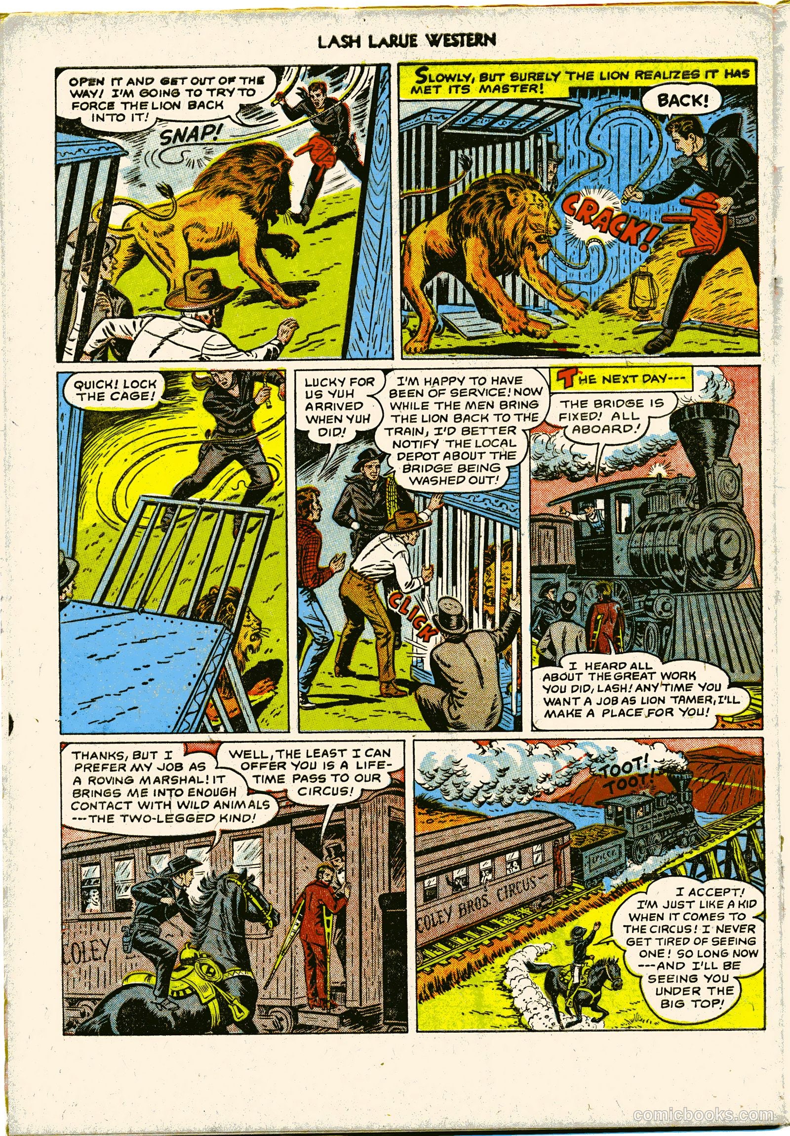 Lash LaRue Western #27 — page 34 of 36
