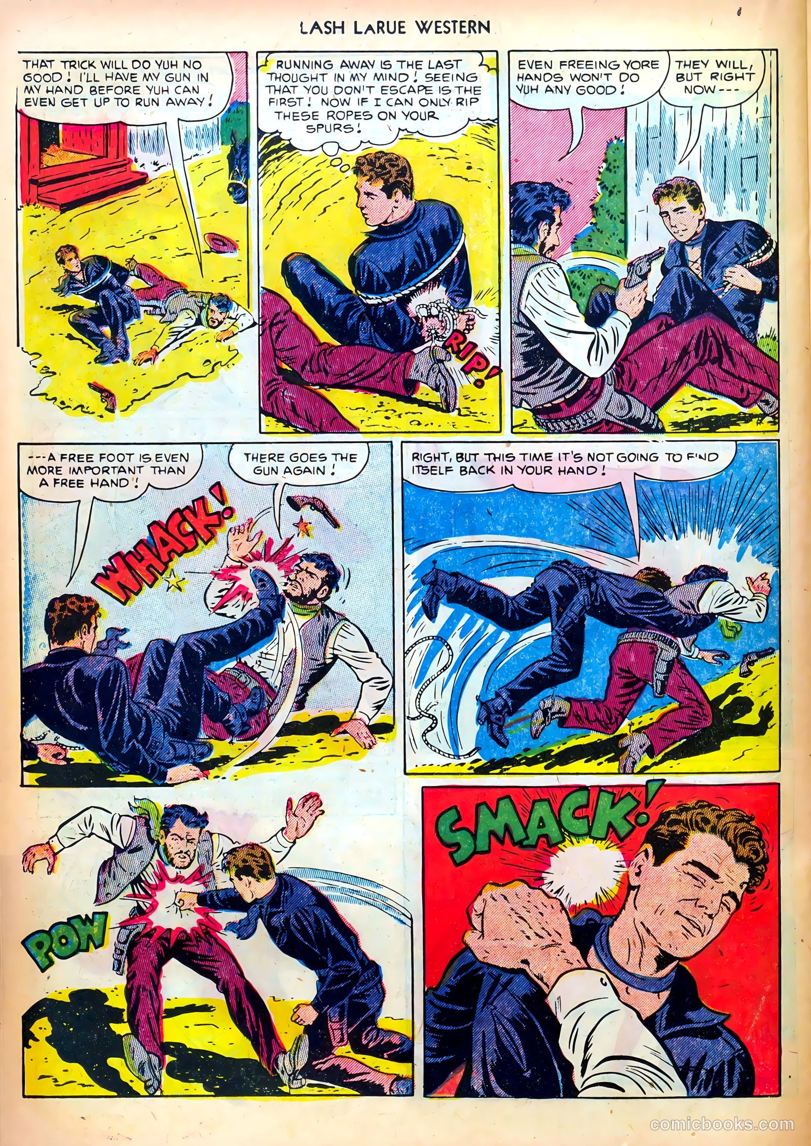 Lash LaRue Western #28 — page 22 of 36