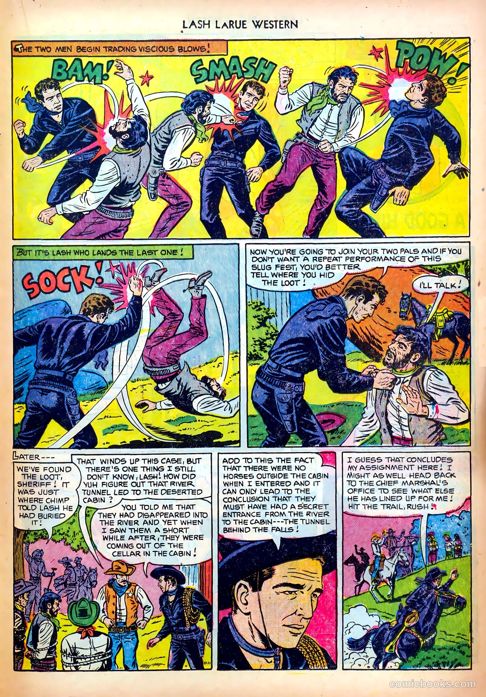 Lash LaRue Western #28 — page 23 of 36