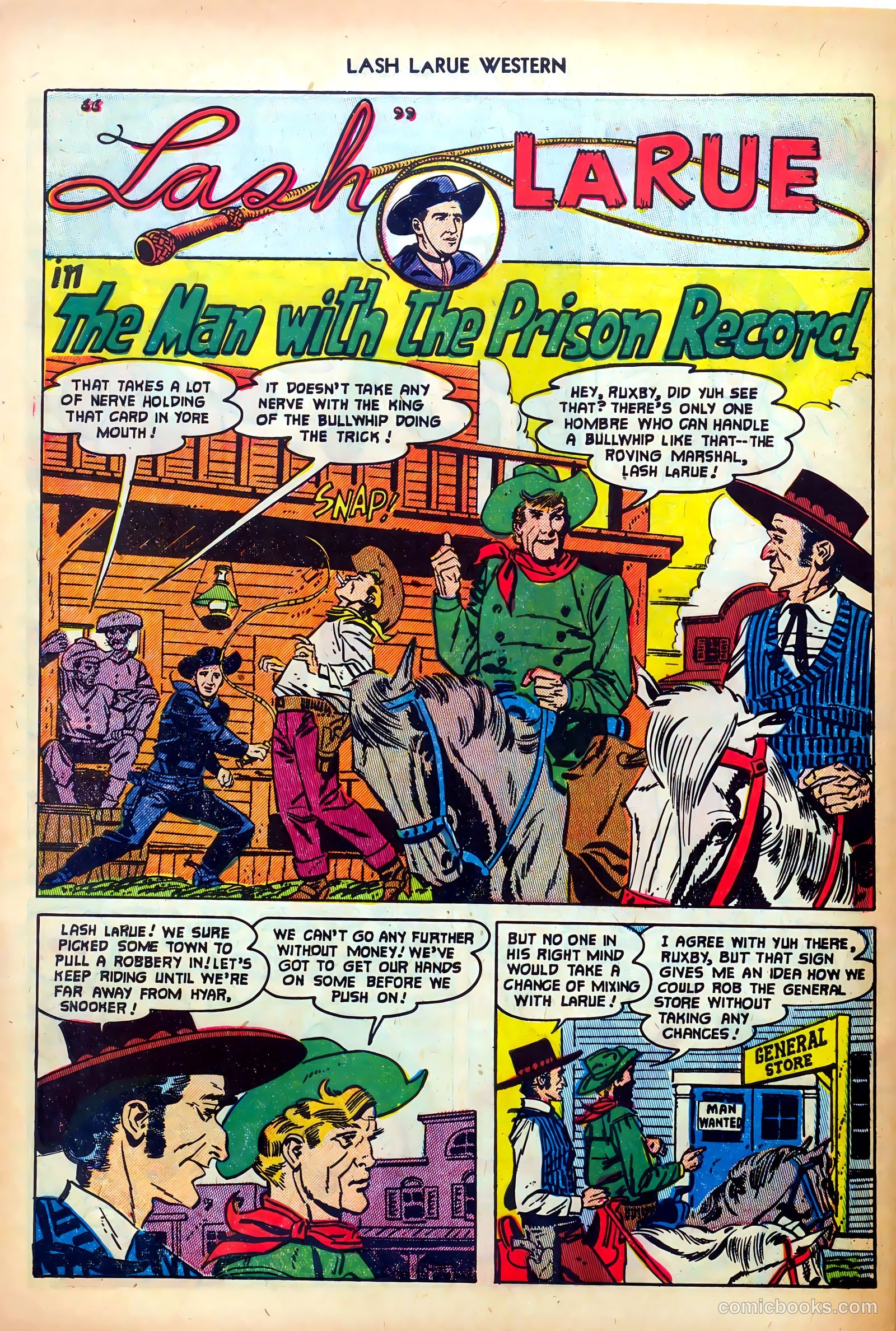 Lash LaRue Western #28 — page 28 of 36