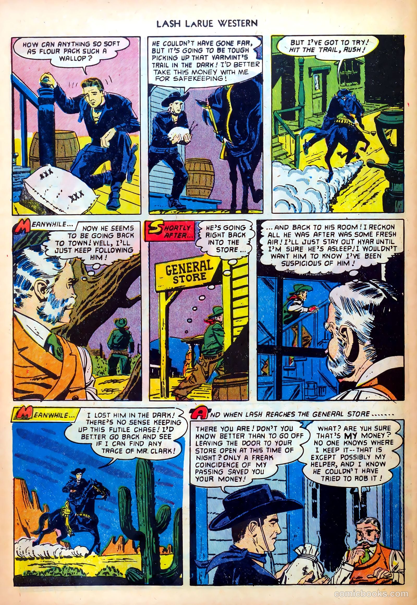 Lash LaRue Western #28 — page 32 of 36