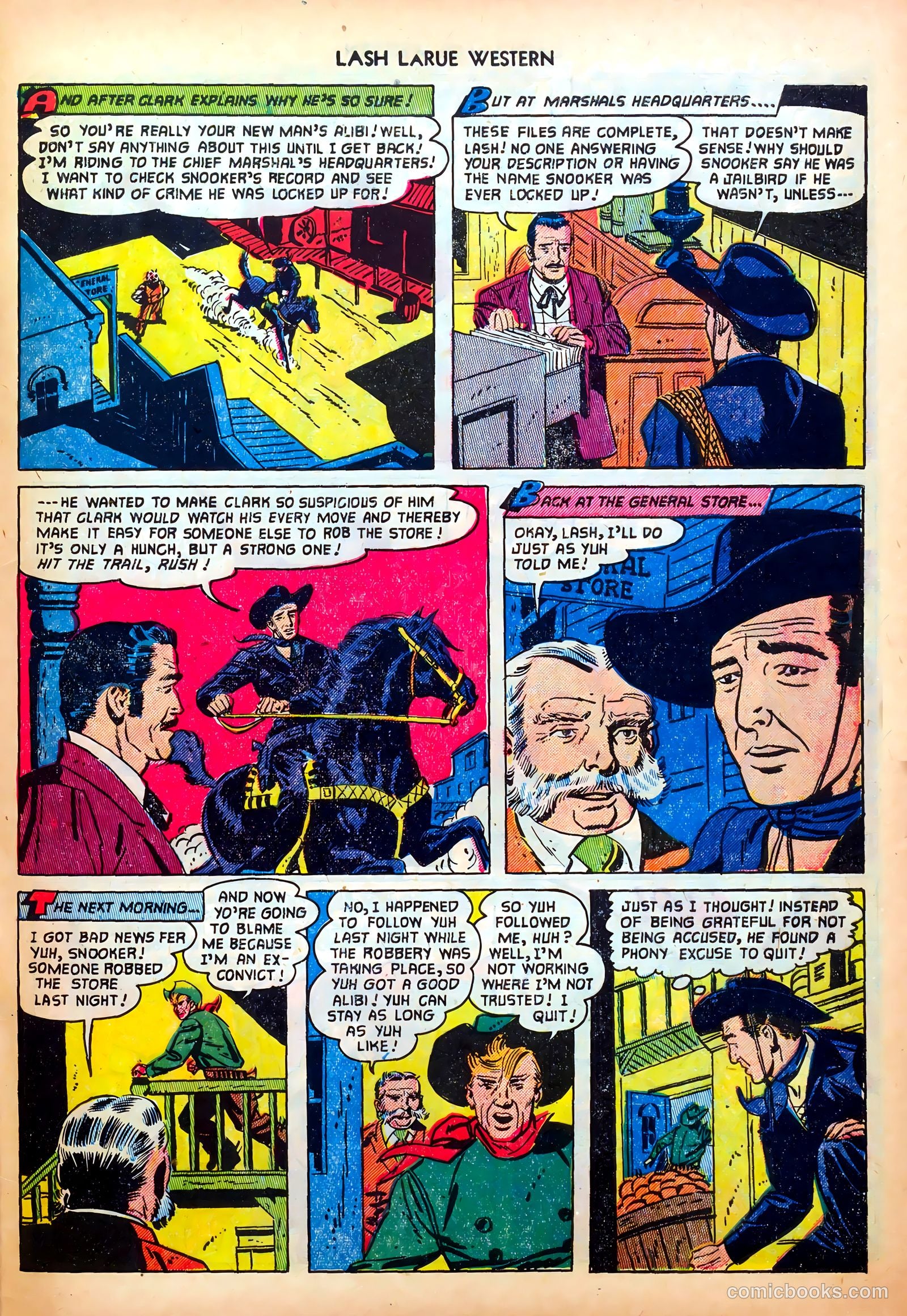 Lash LaRue Western #28 — page 33 of 36