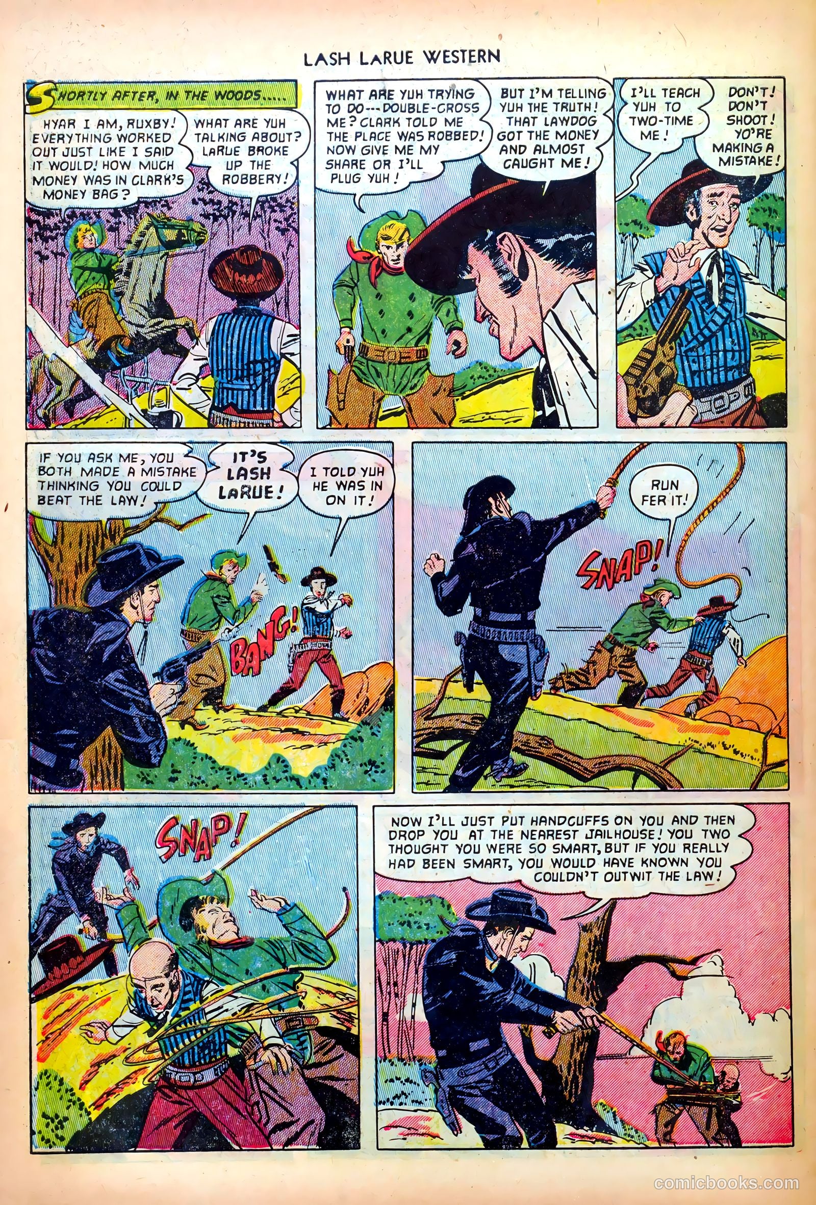 Lash LaRue Western #28 — page 34 of 36