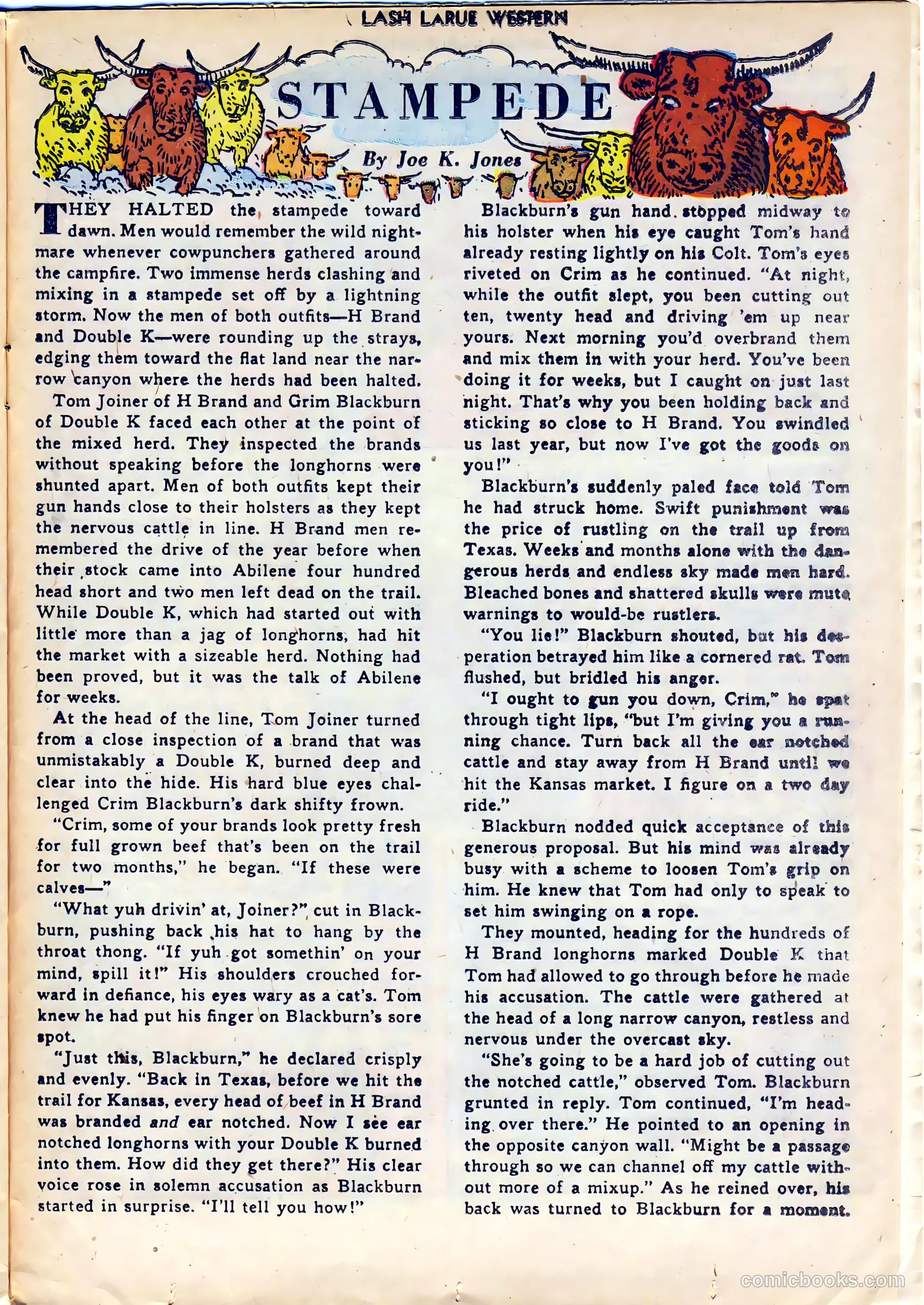 Lash LaRue Western #29 — page 25 of 36