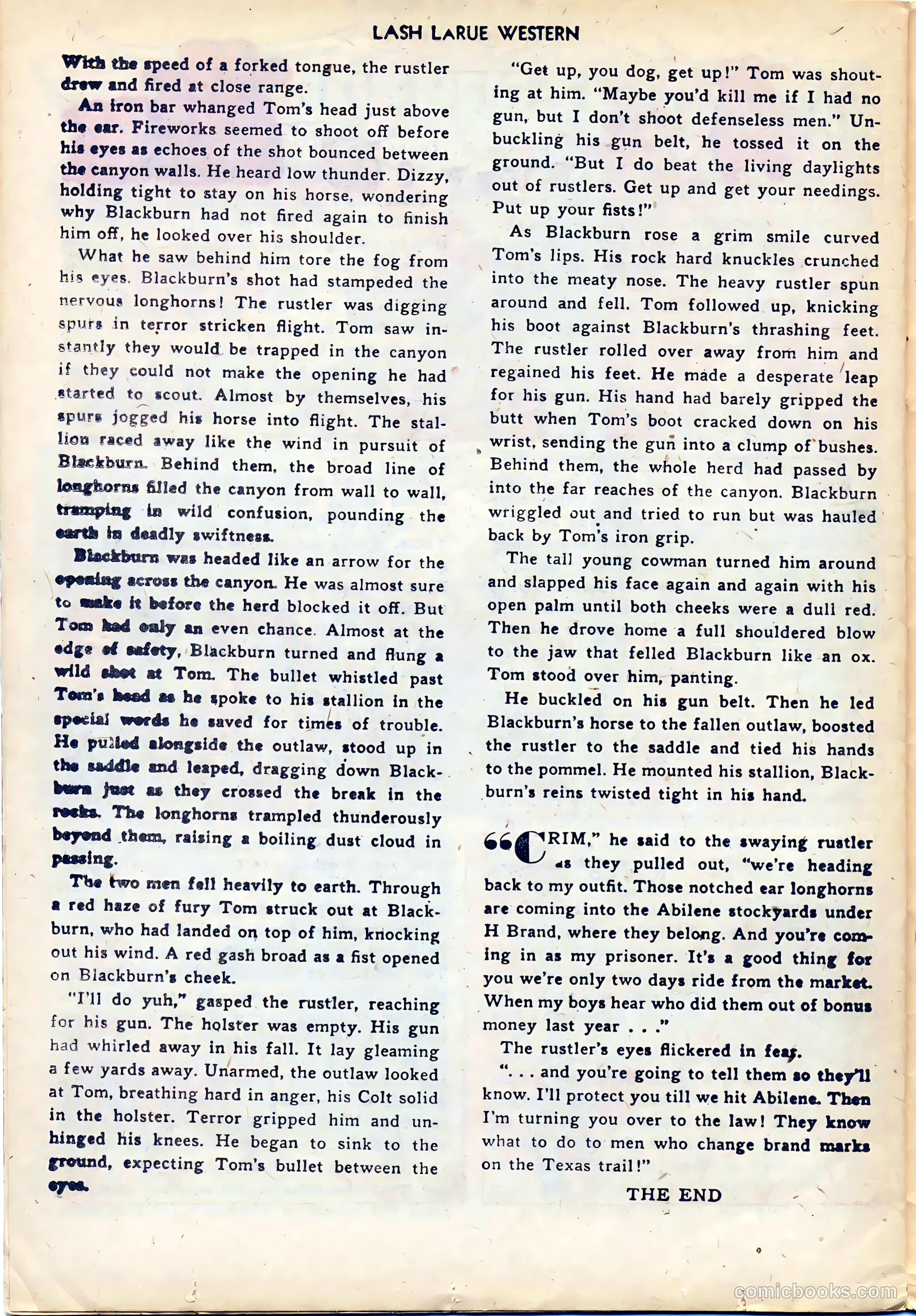Lash LaRue Western #29 — page 26 of 36