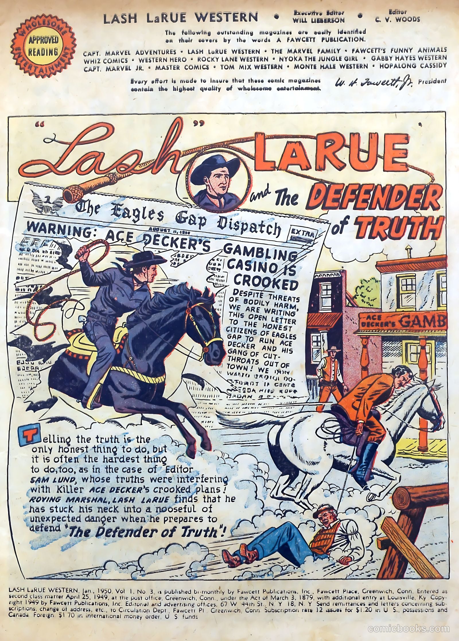Lash LaRue Western #3 — page 3 of 36